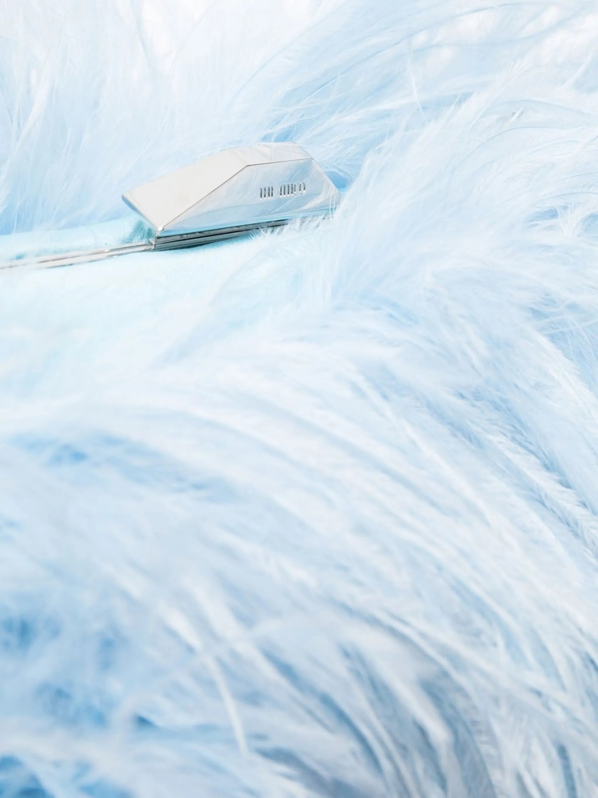 Greta feather shoulder bag