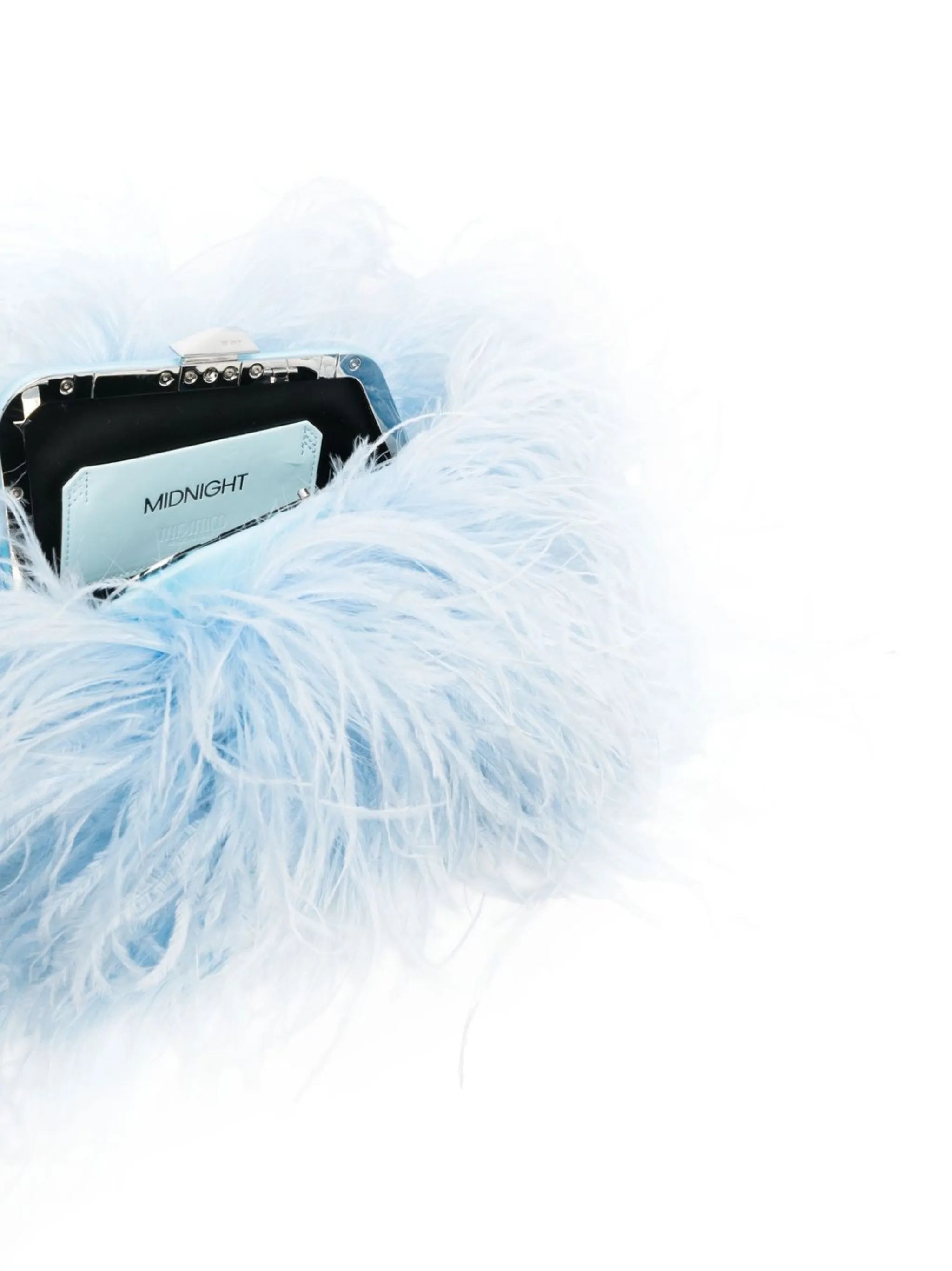 Greta feather shoulder bag