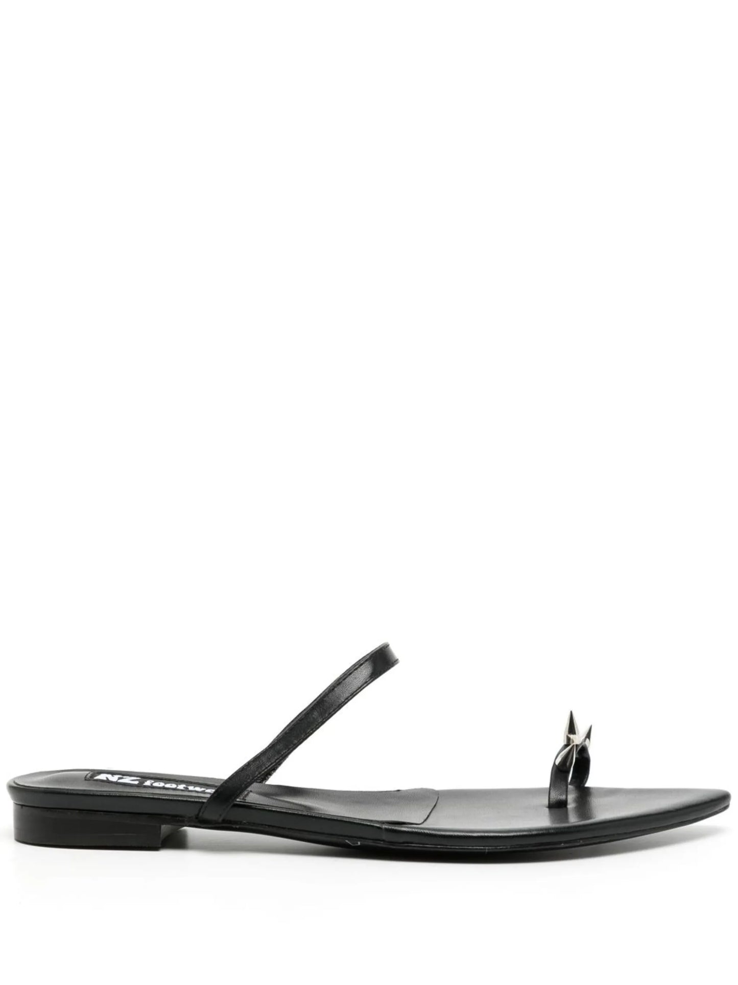 leather spike-stud sandals