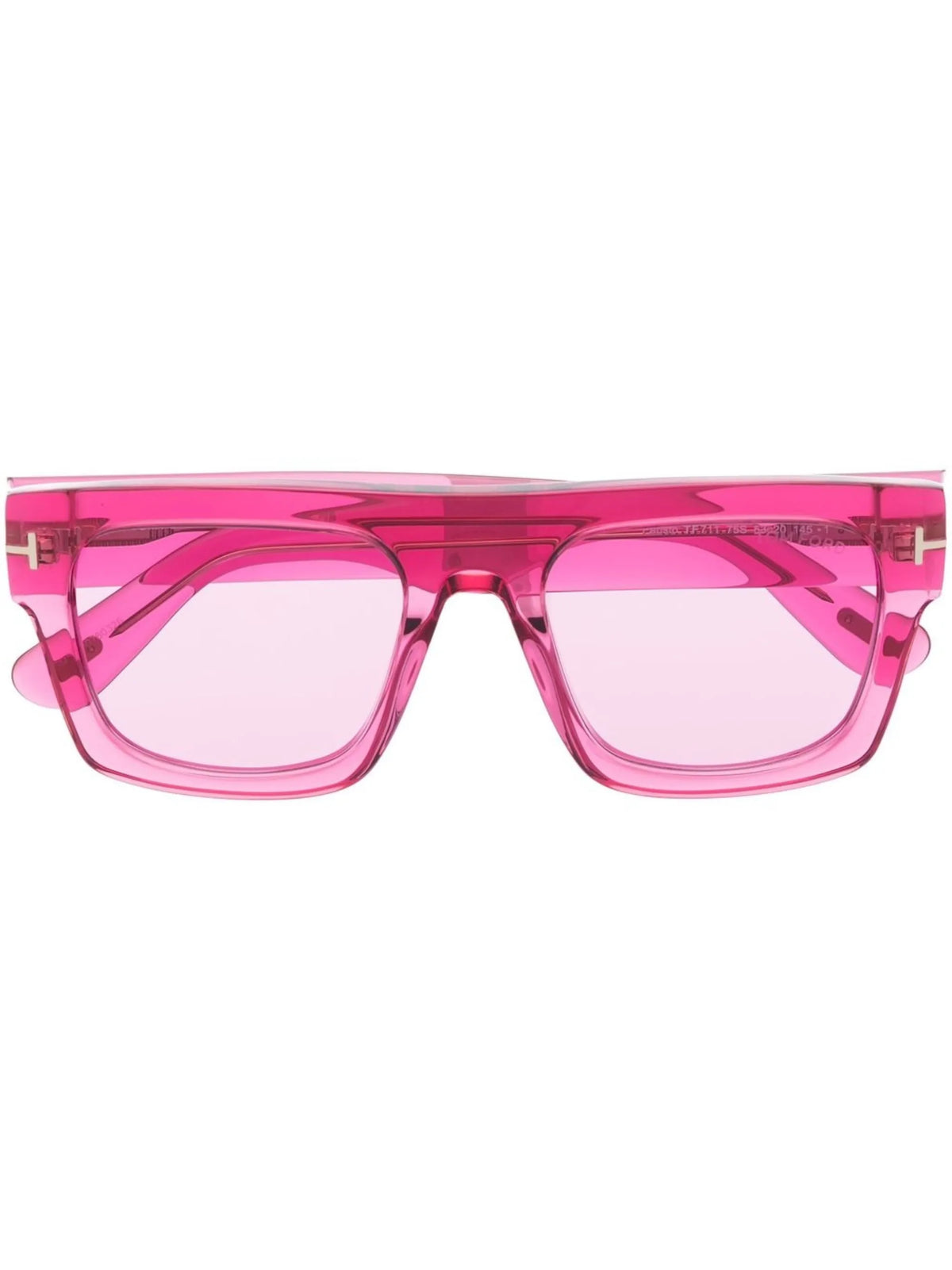 transparent square-frame sunglasses