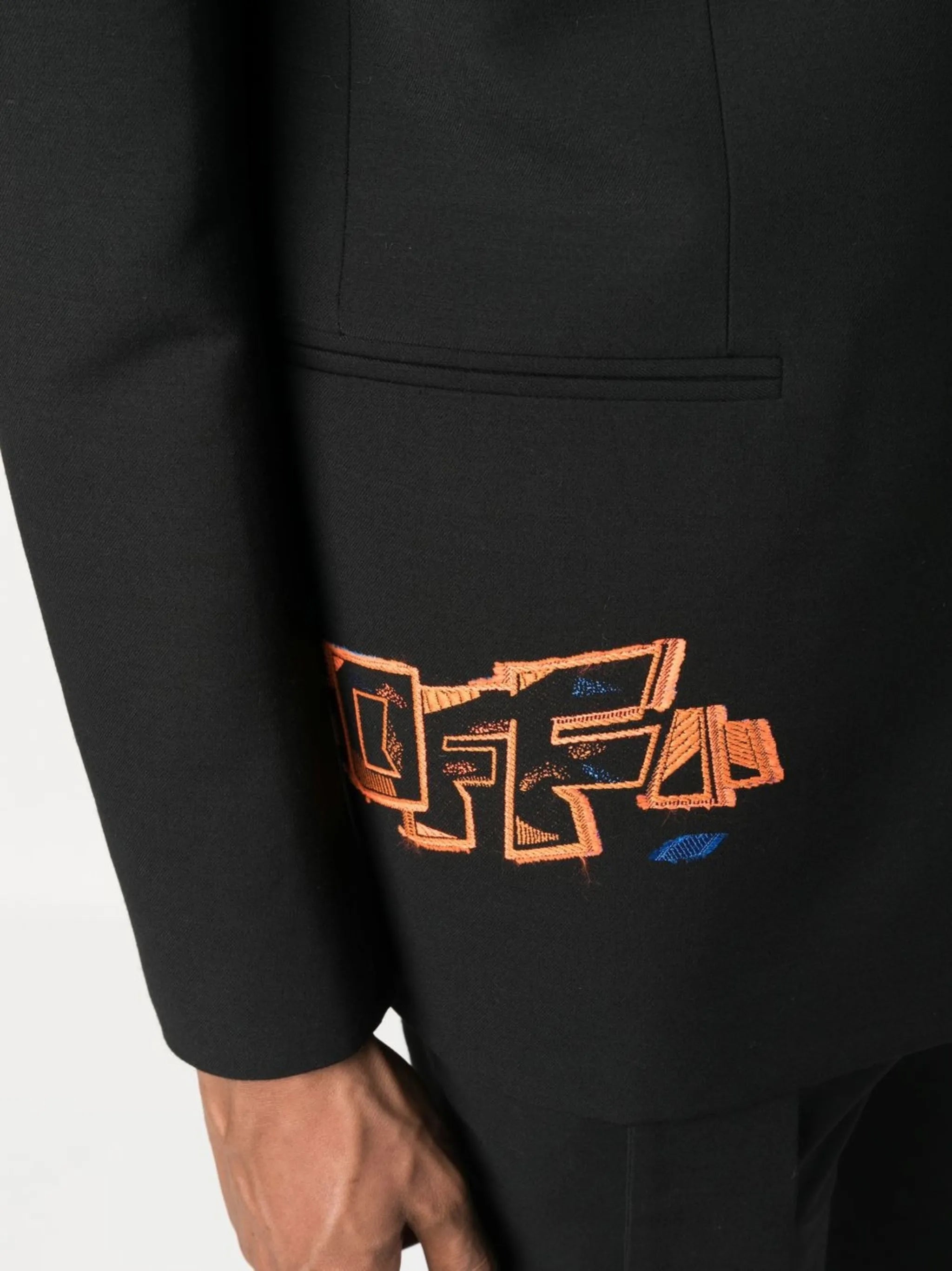 Graf Coupe' Strap Rel single-breasted blazer