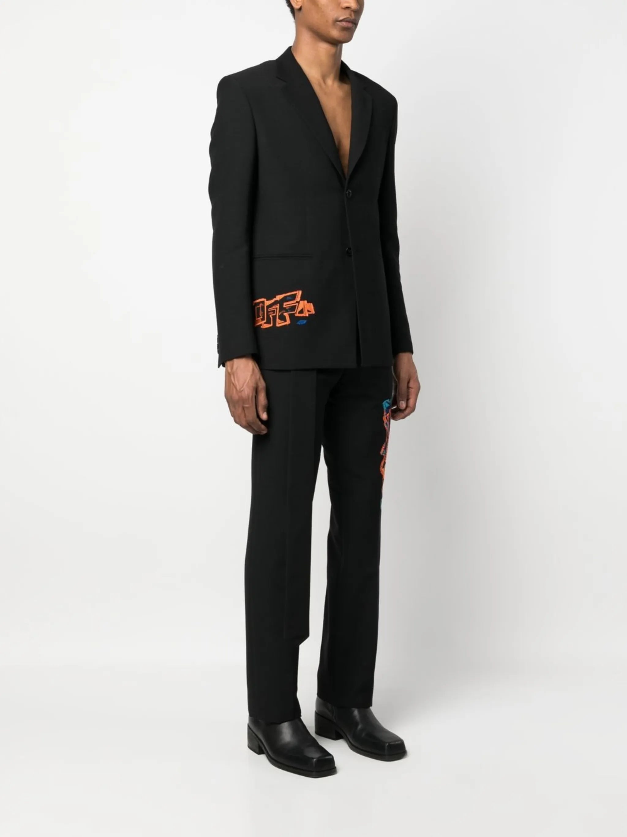 Graf Coupe' Strap Rel single-breasted blazer