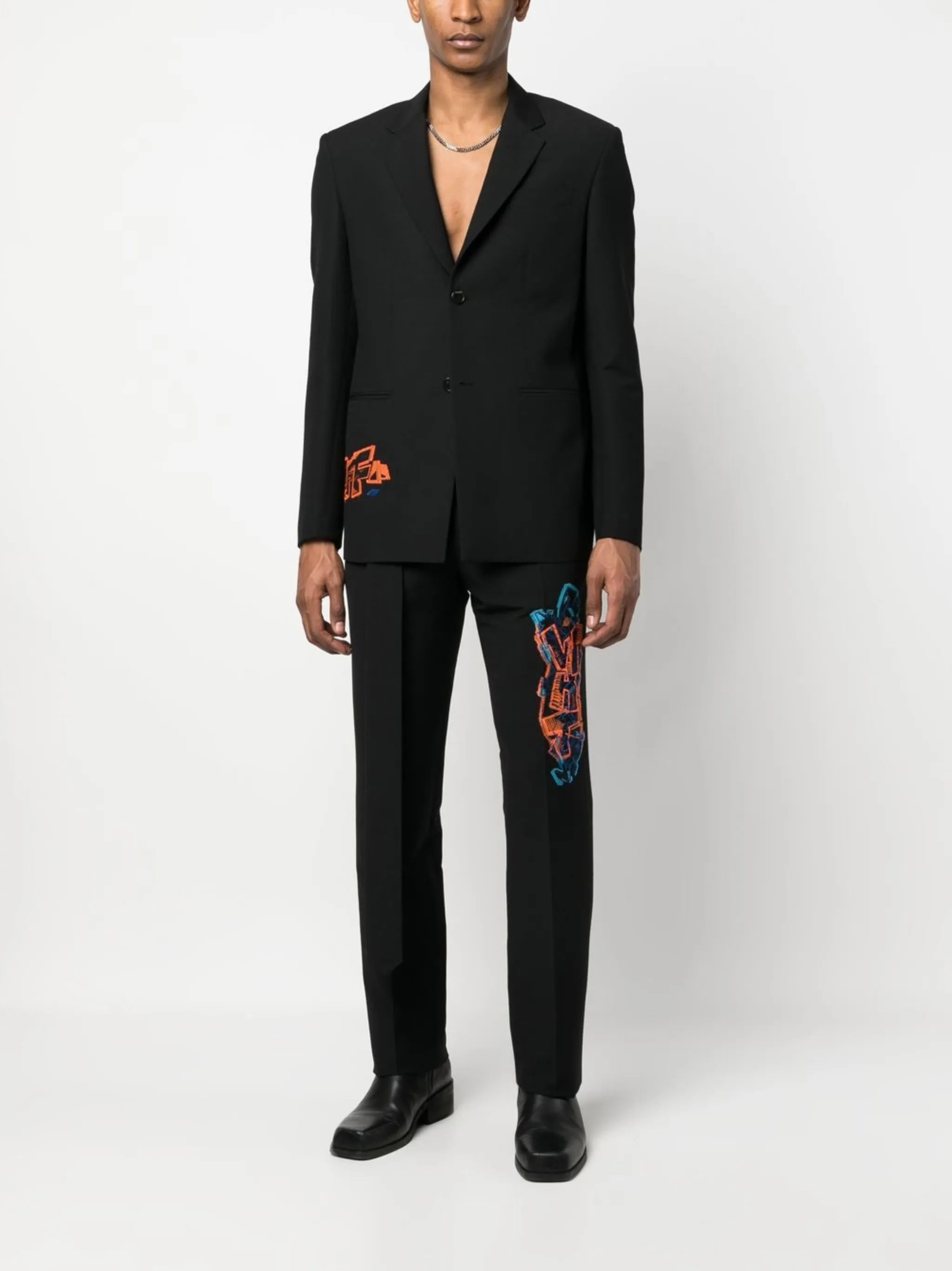 Graf Coupe' Strap Rel single-breasted blazer