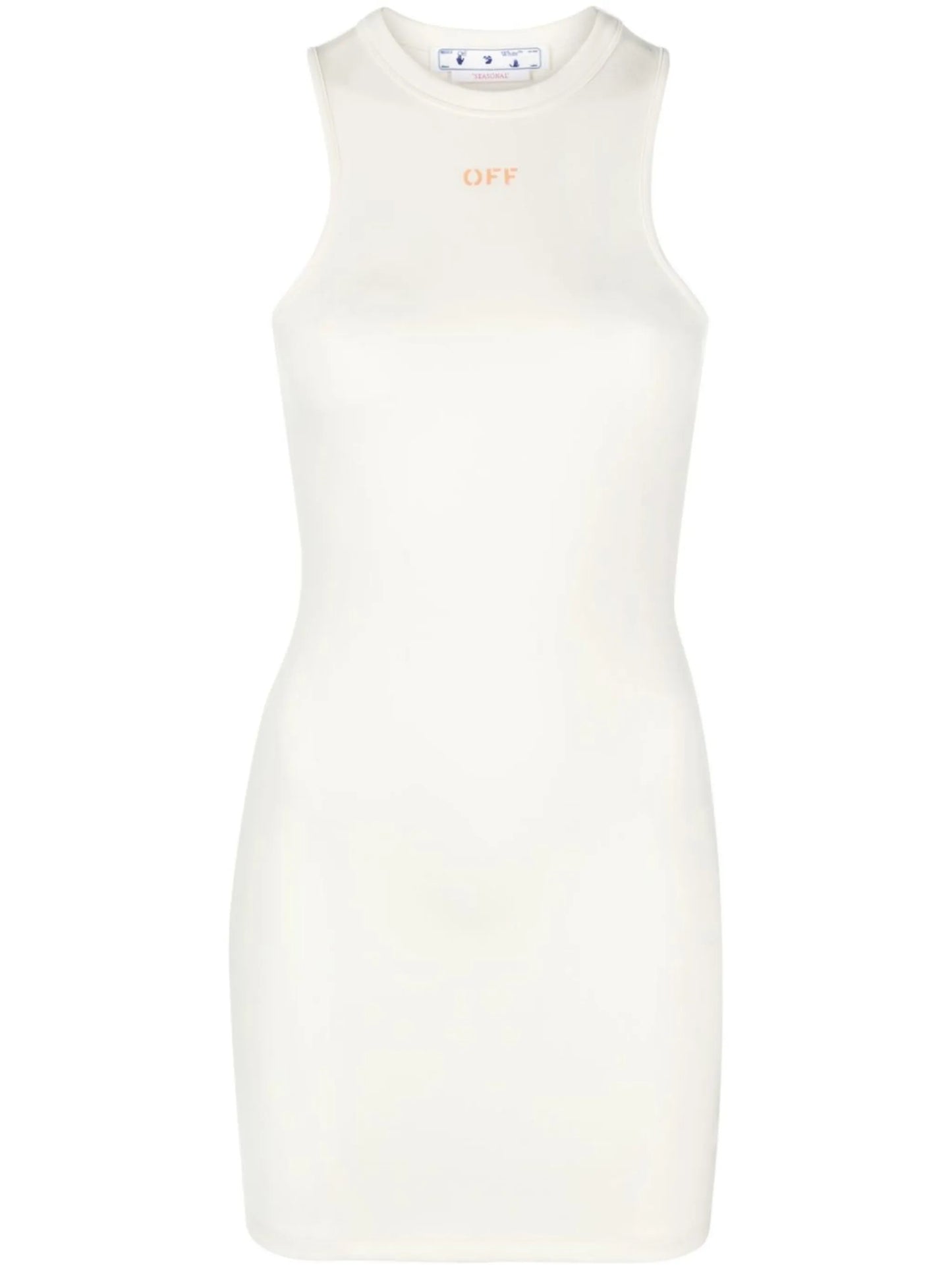 Sleek Rowing logo-print minidress