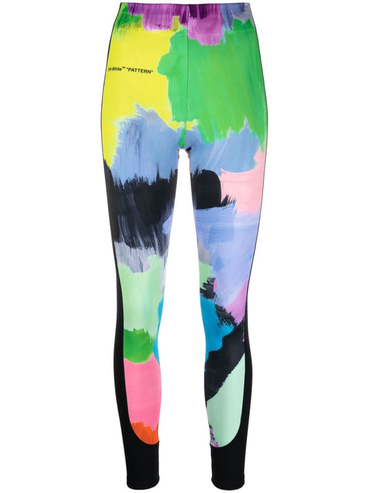 brush stroke leggings
