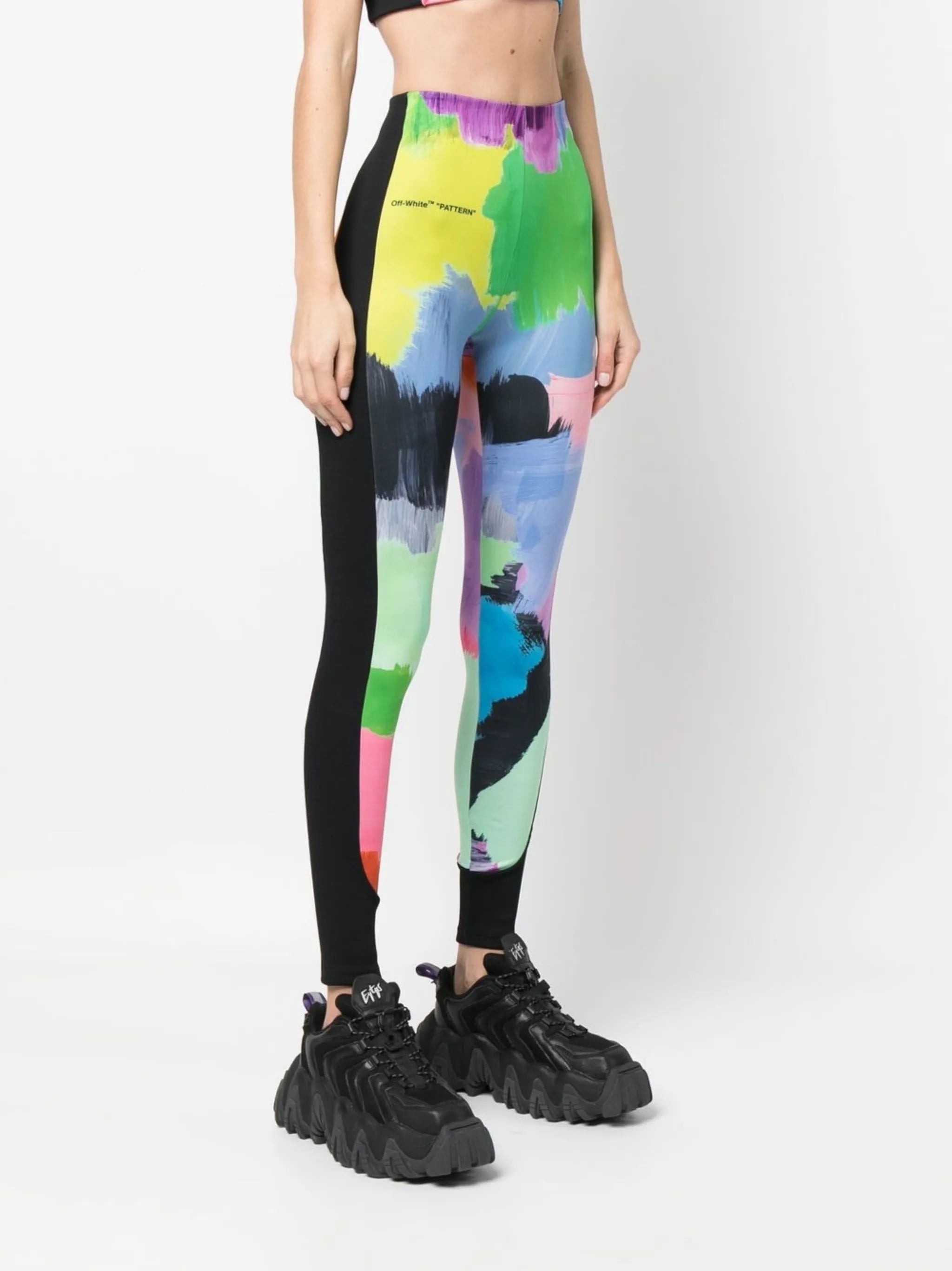 brush stroke leggings
