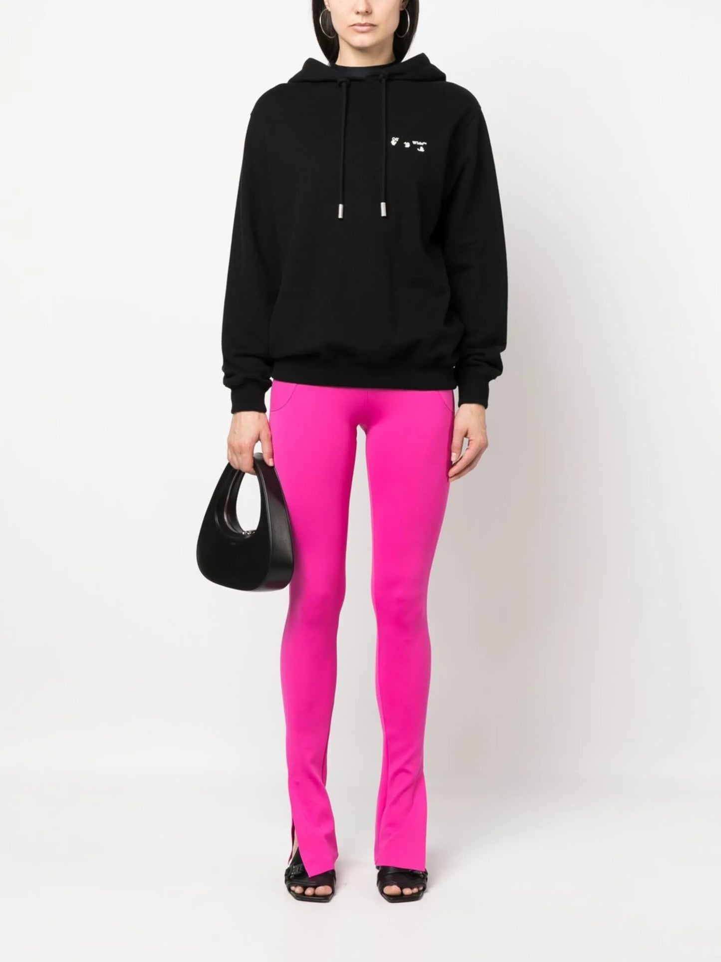 zip-front side-slit leggings