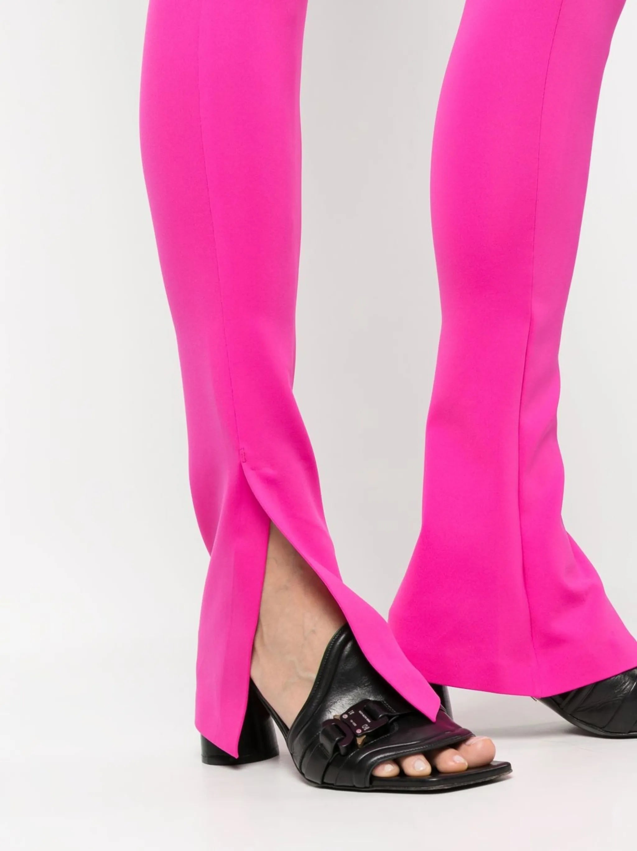 zip-front side-slit leggings
