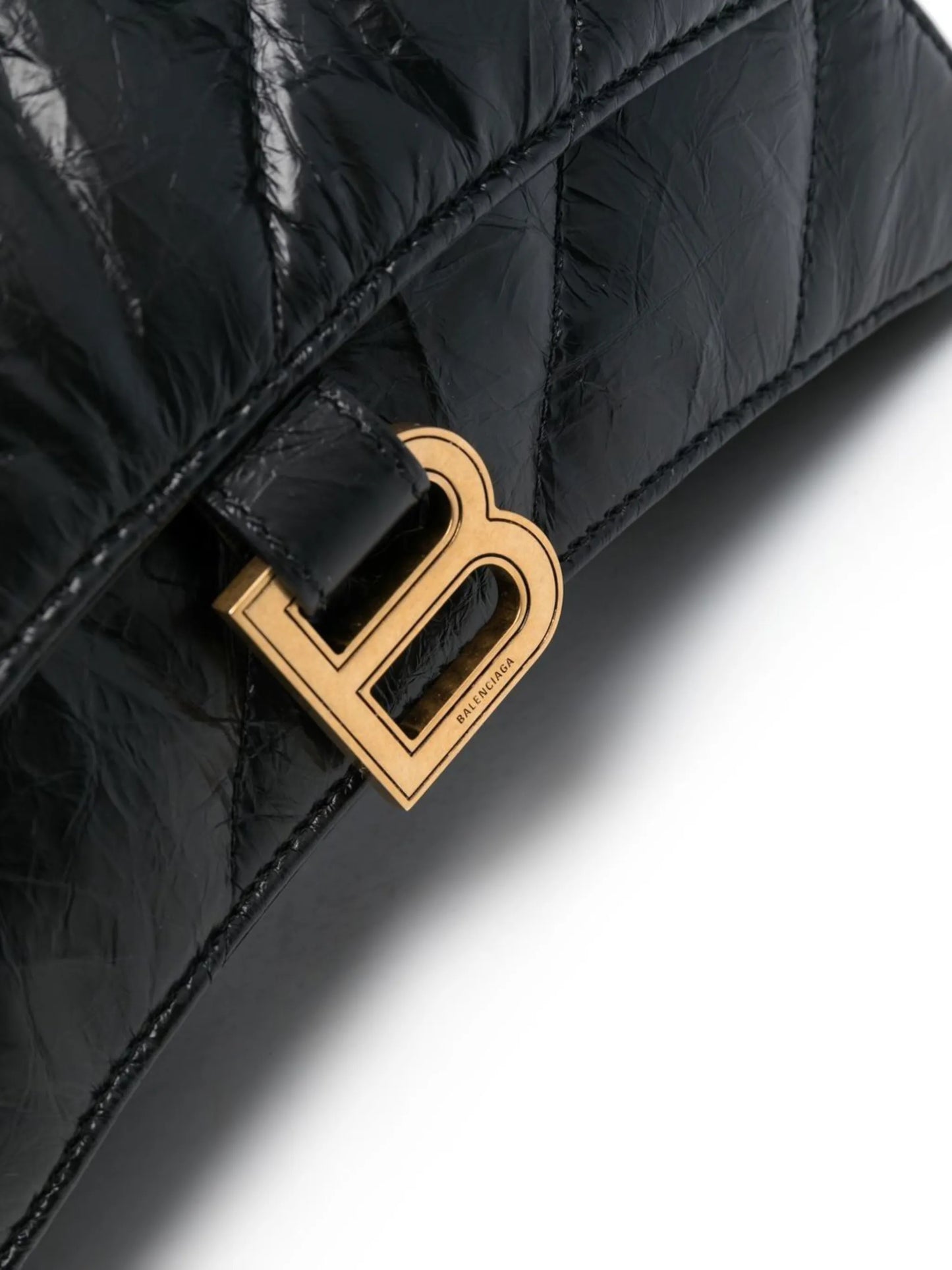 Hourglass S quilted shoulder bag