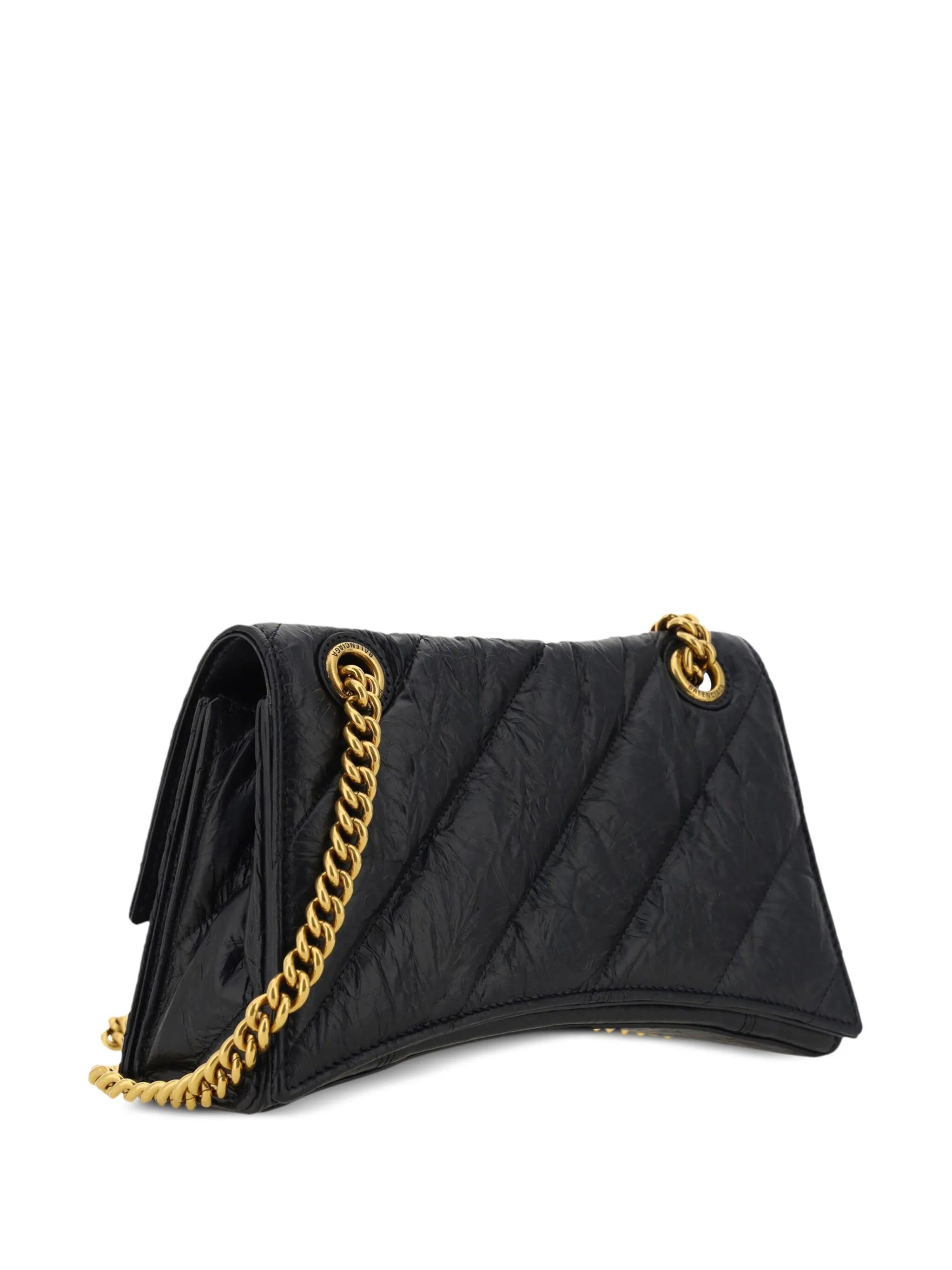 Hourglass S quilted shoulder bag