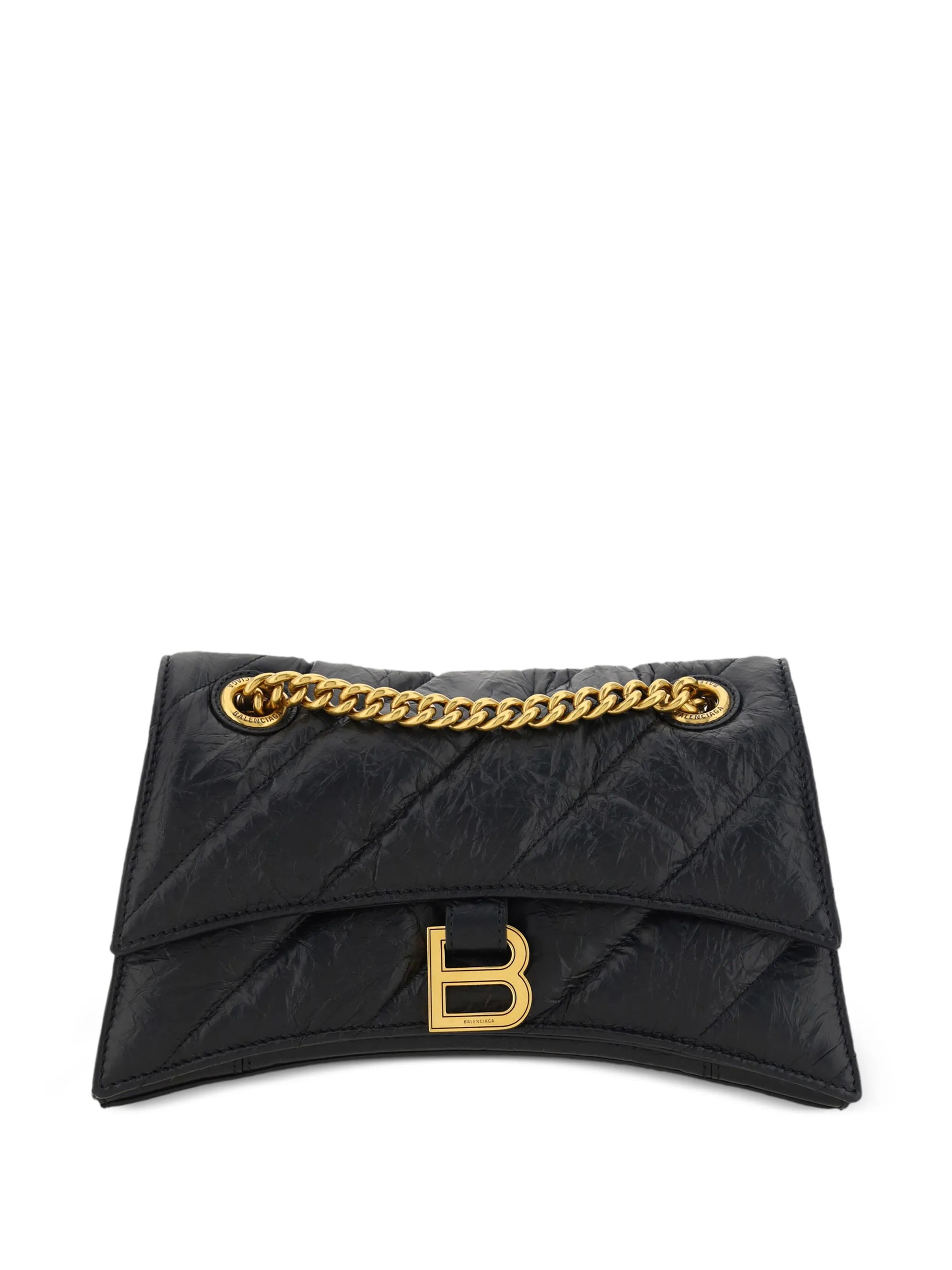 Hourglass S quilted shoulder bag