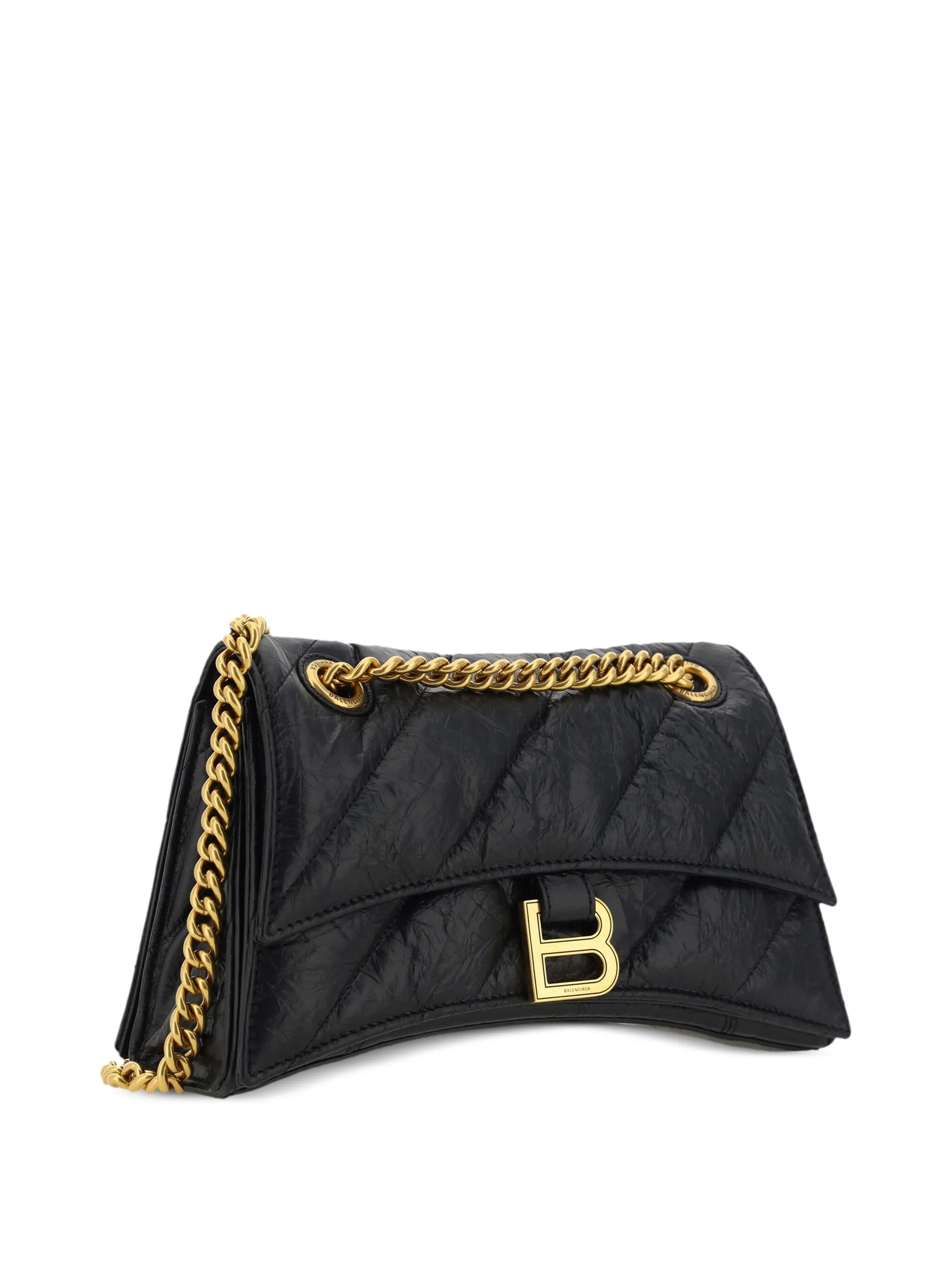 Hourglass S quilted shoulder bag