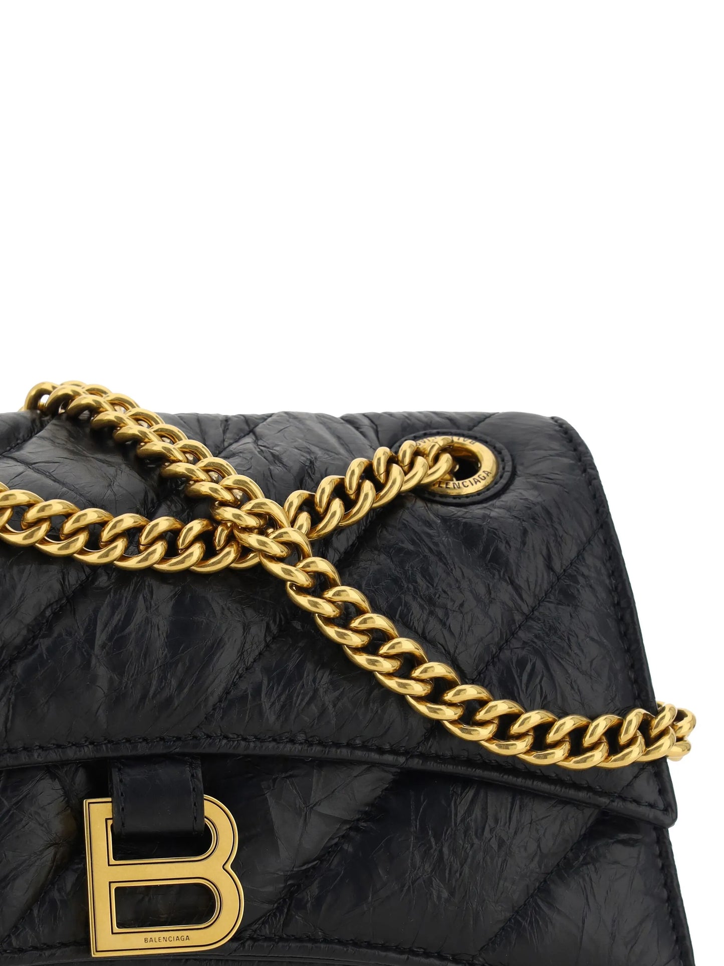 Hourglass S quilted shoulder bag