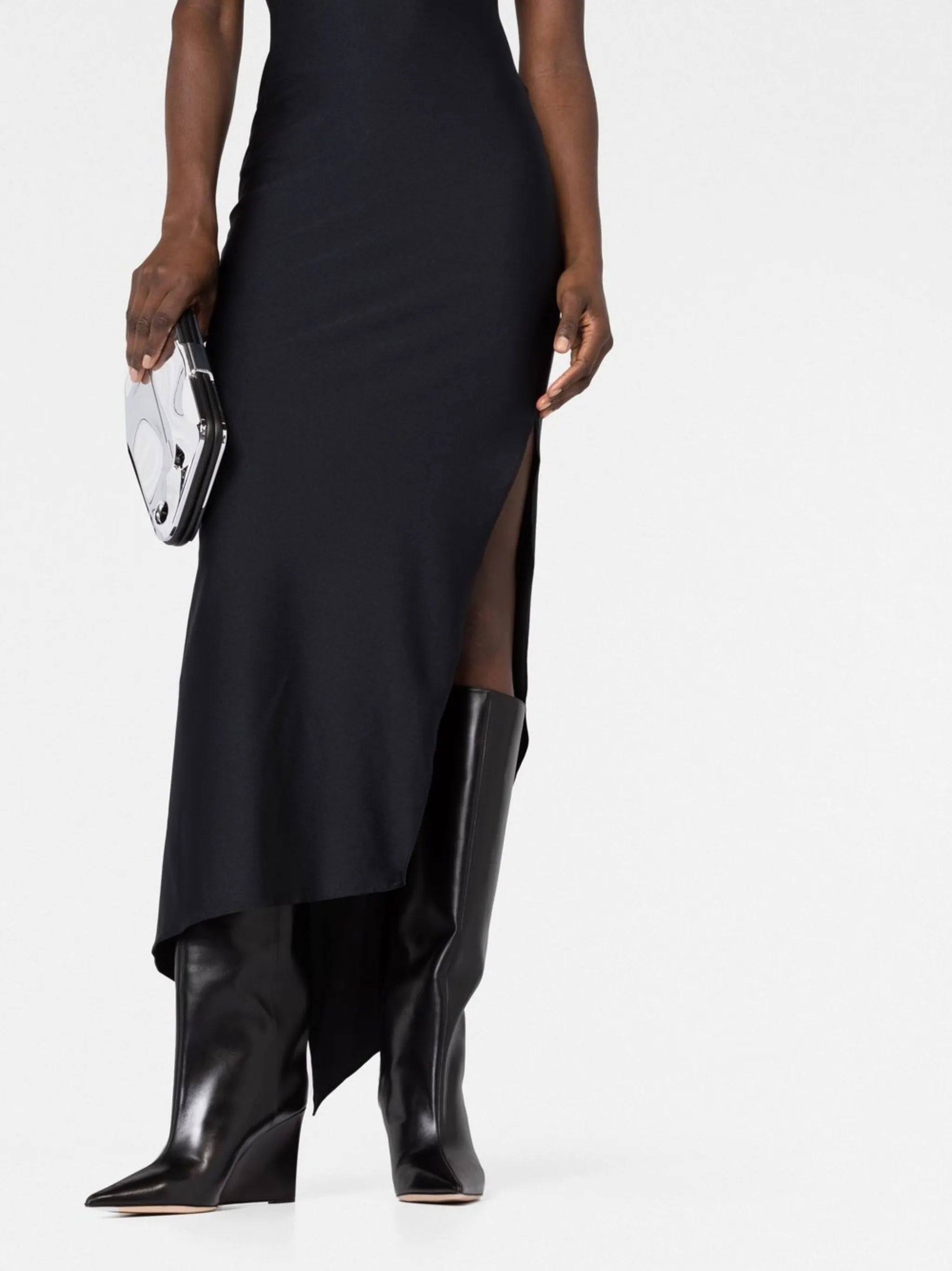 asymmetric midi dress