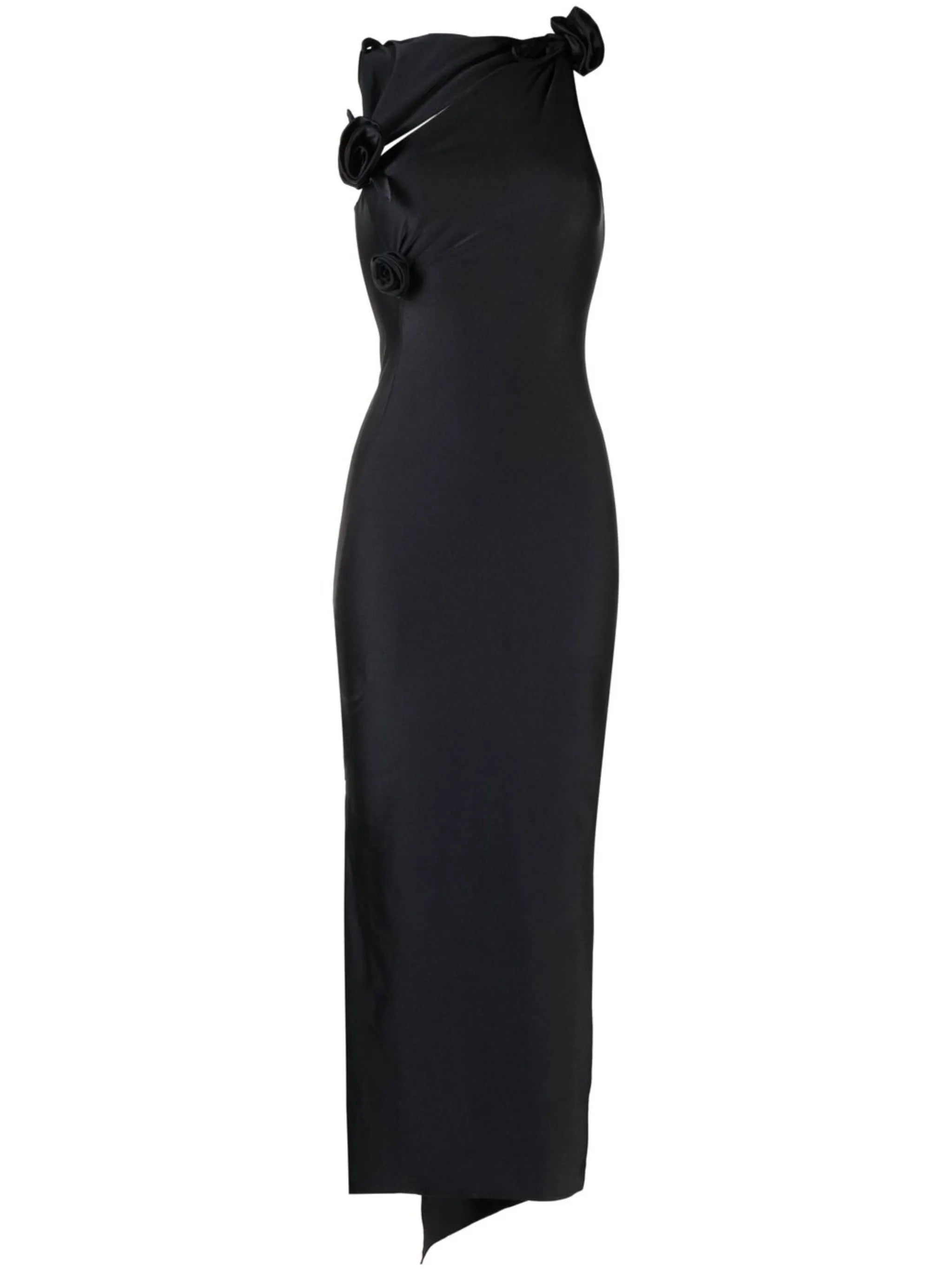 asymmetric midi dress