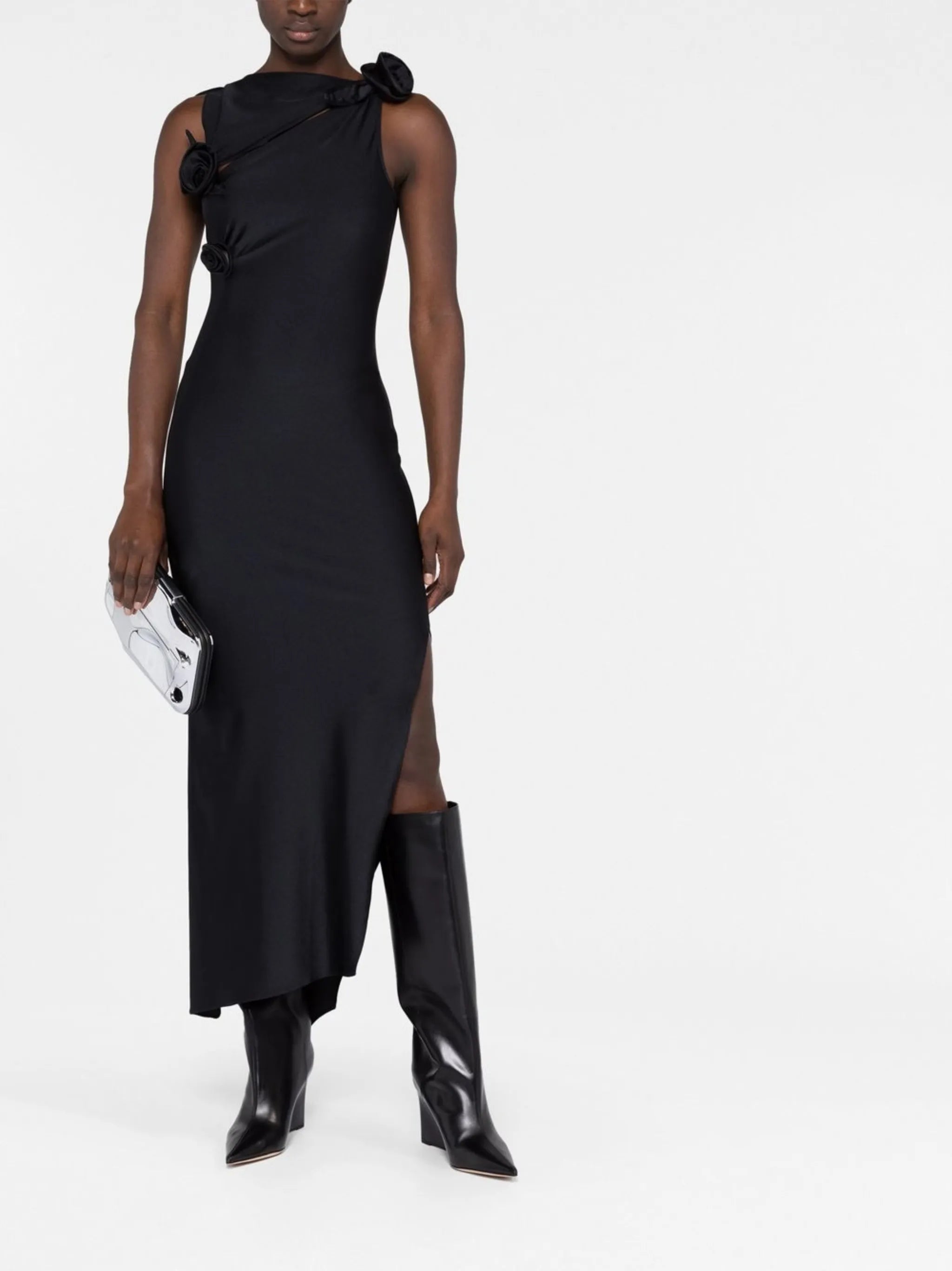 asymmetric midi dress