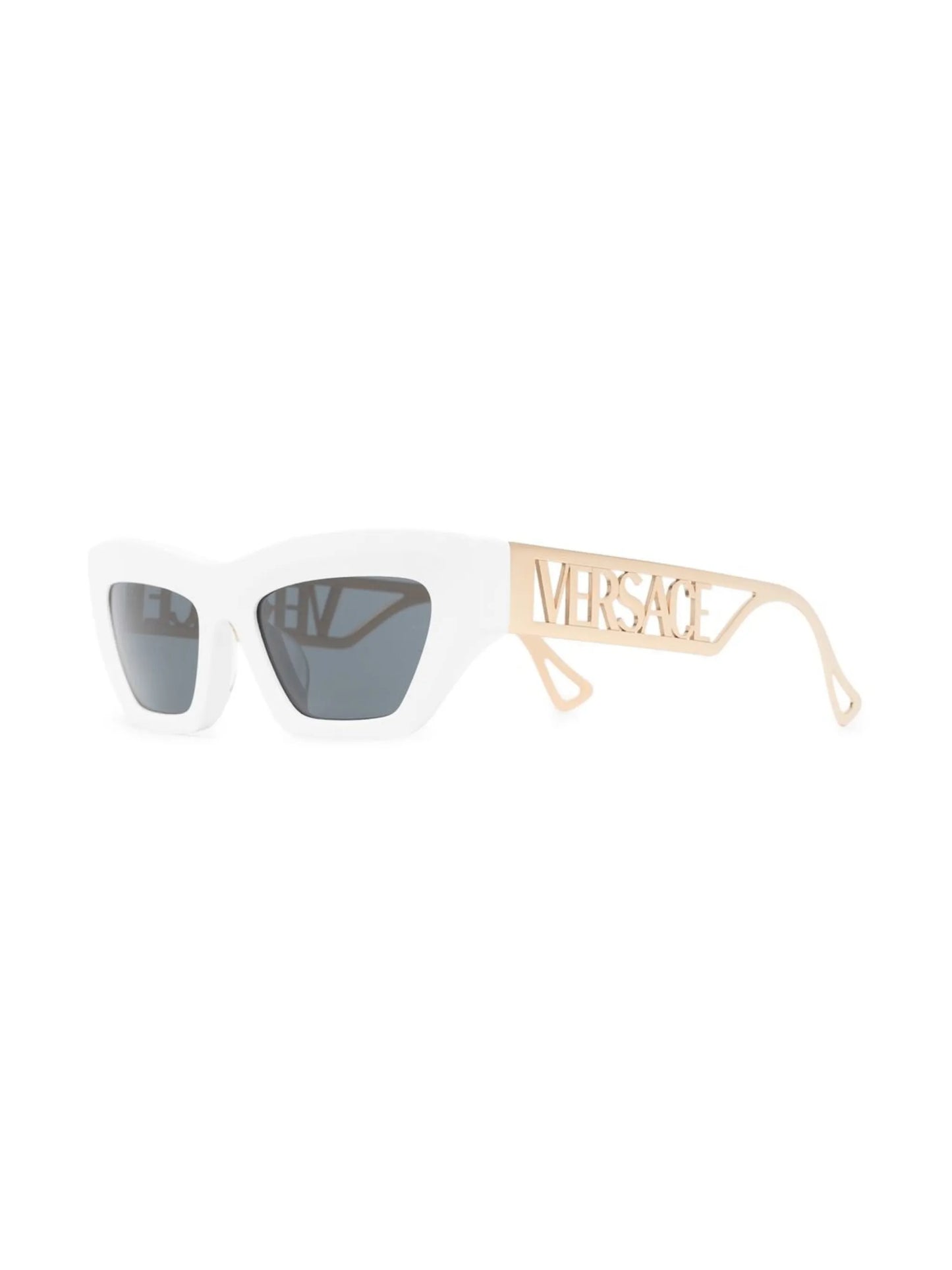 logo cut-out cat eye sunglasses