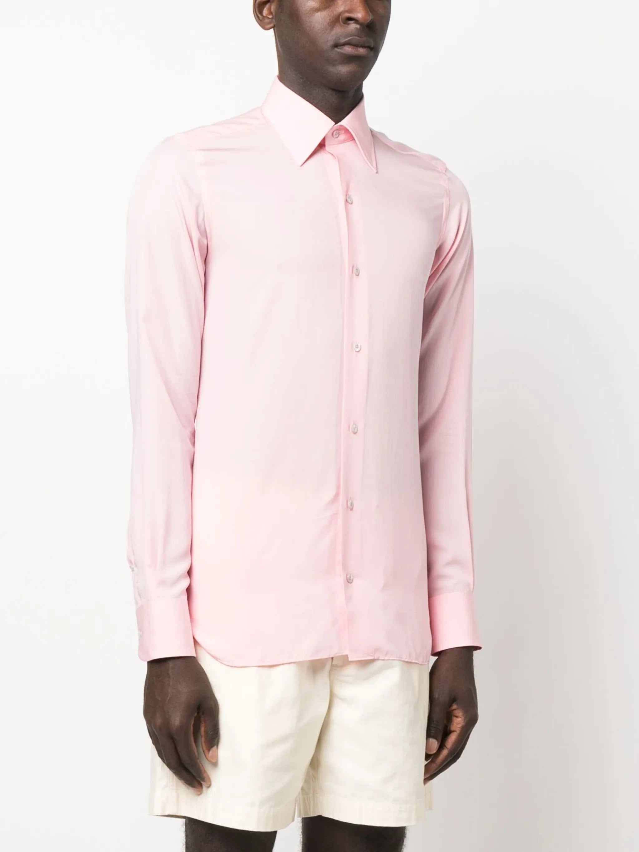 classic-collar long-sleeve shirt