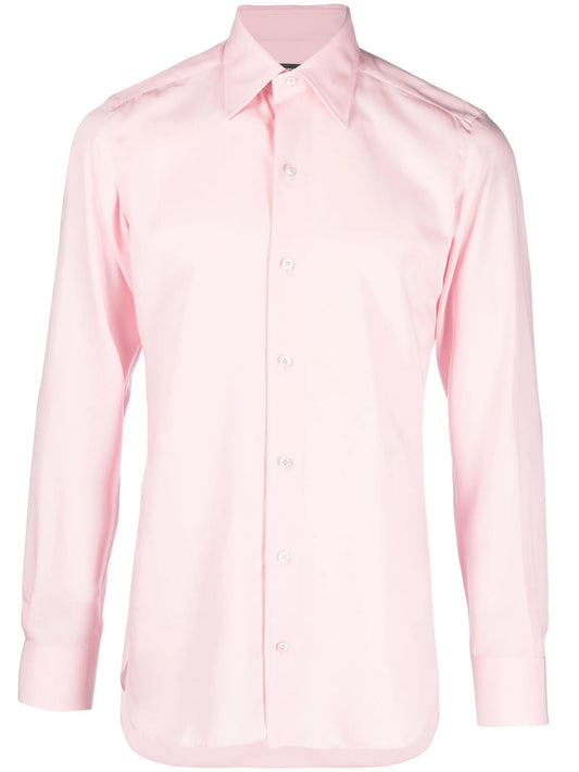 classic-collar long-sleeve shirt
