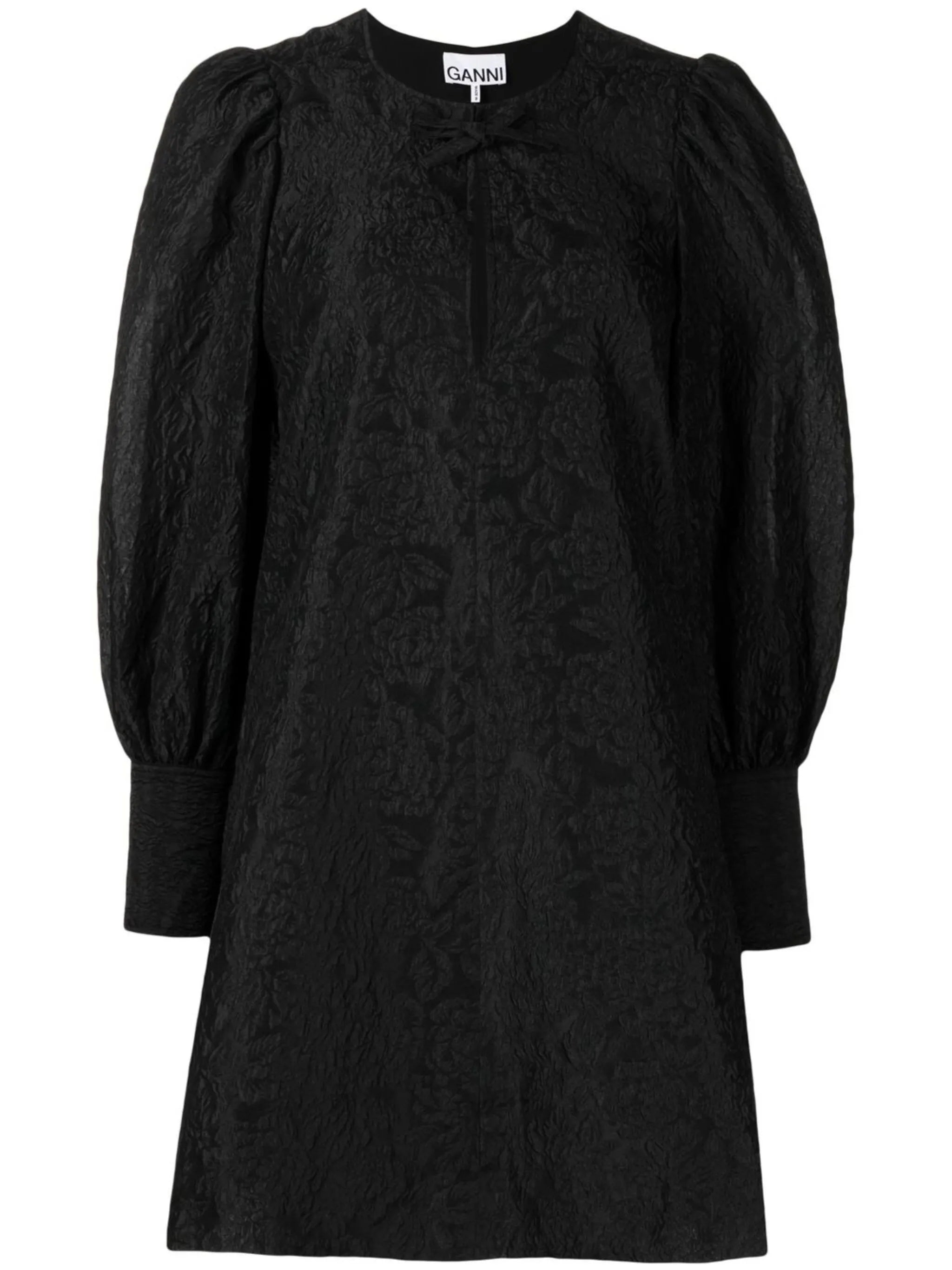 jacquard organza mini-dress