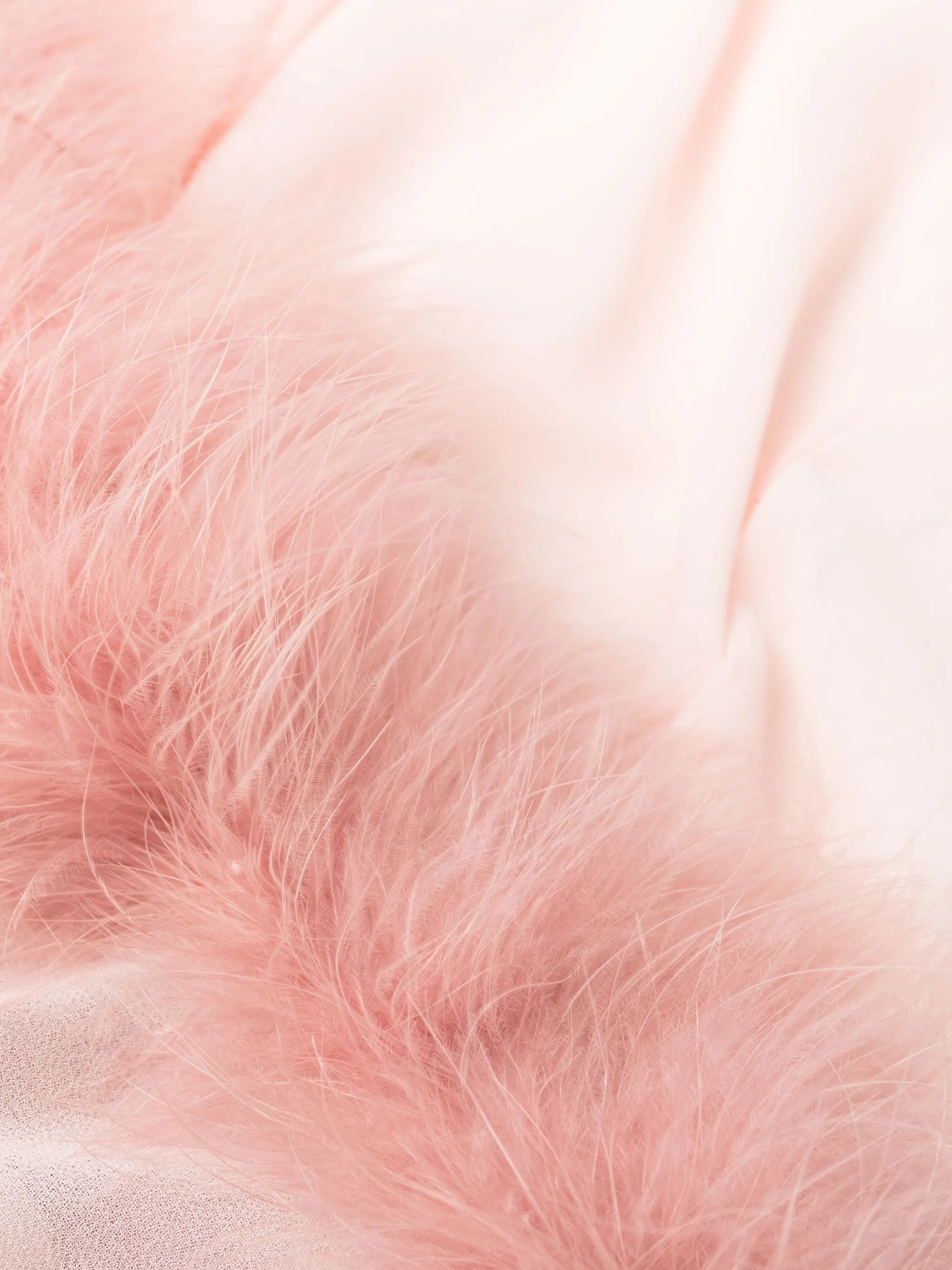 feather-trim pyjama trousers