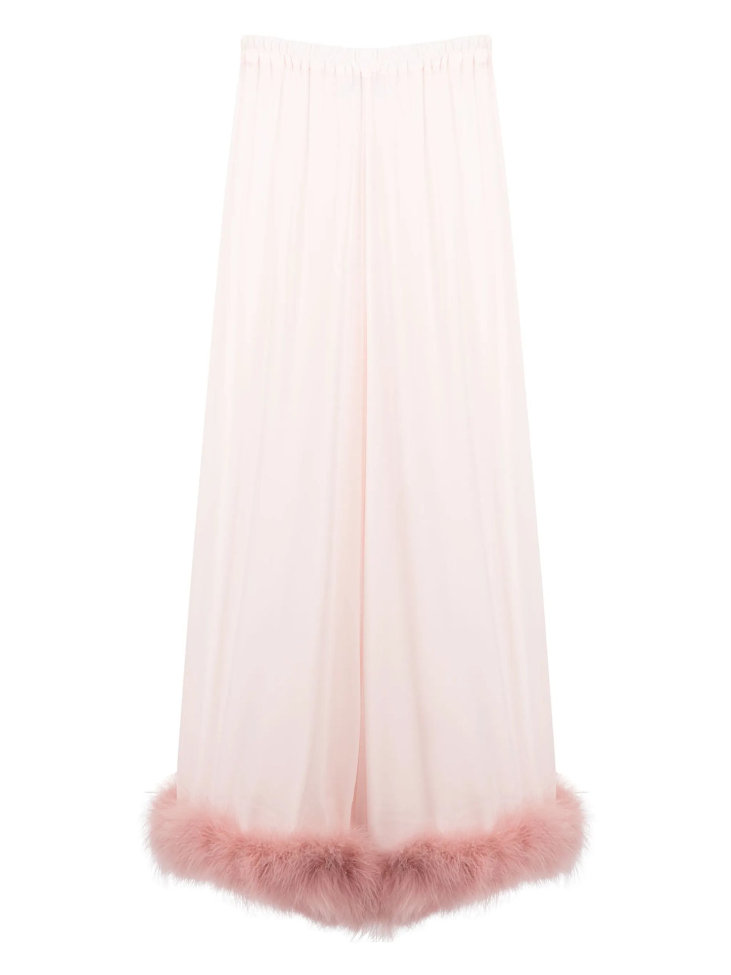 feather-trim pyjama trousers