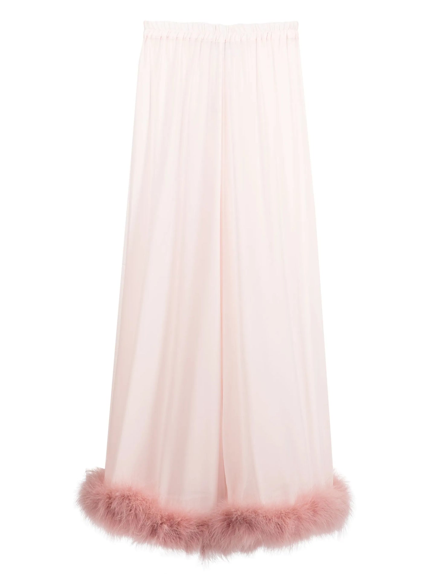 feather-trim pyjama trousers