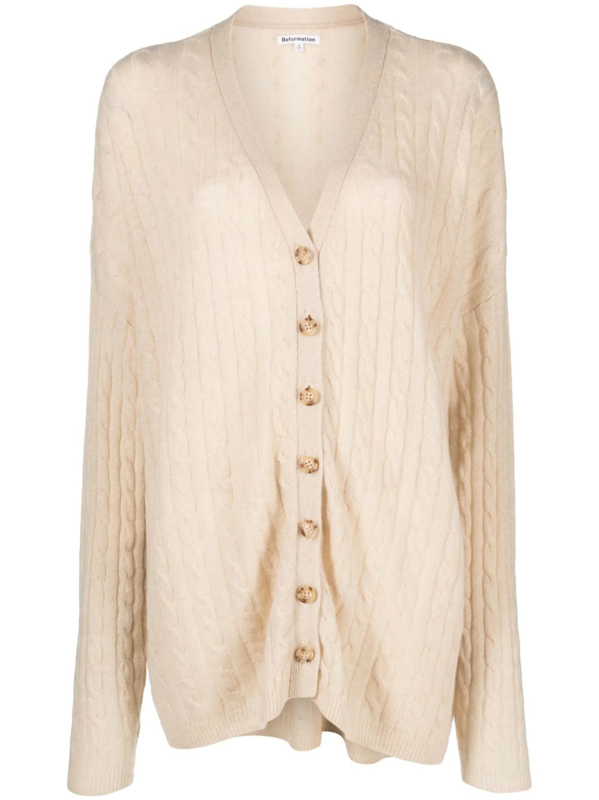 Giusta cable-knit cashmere cardigan