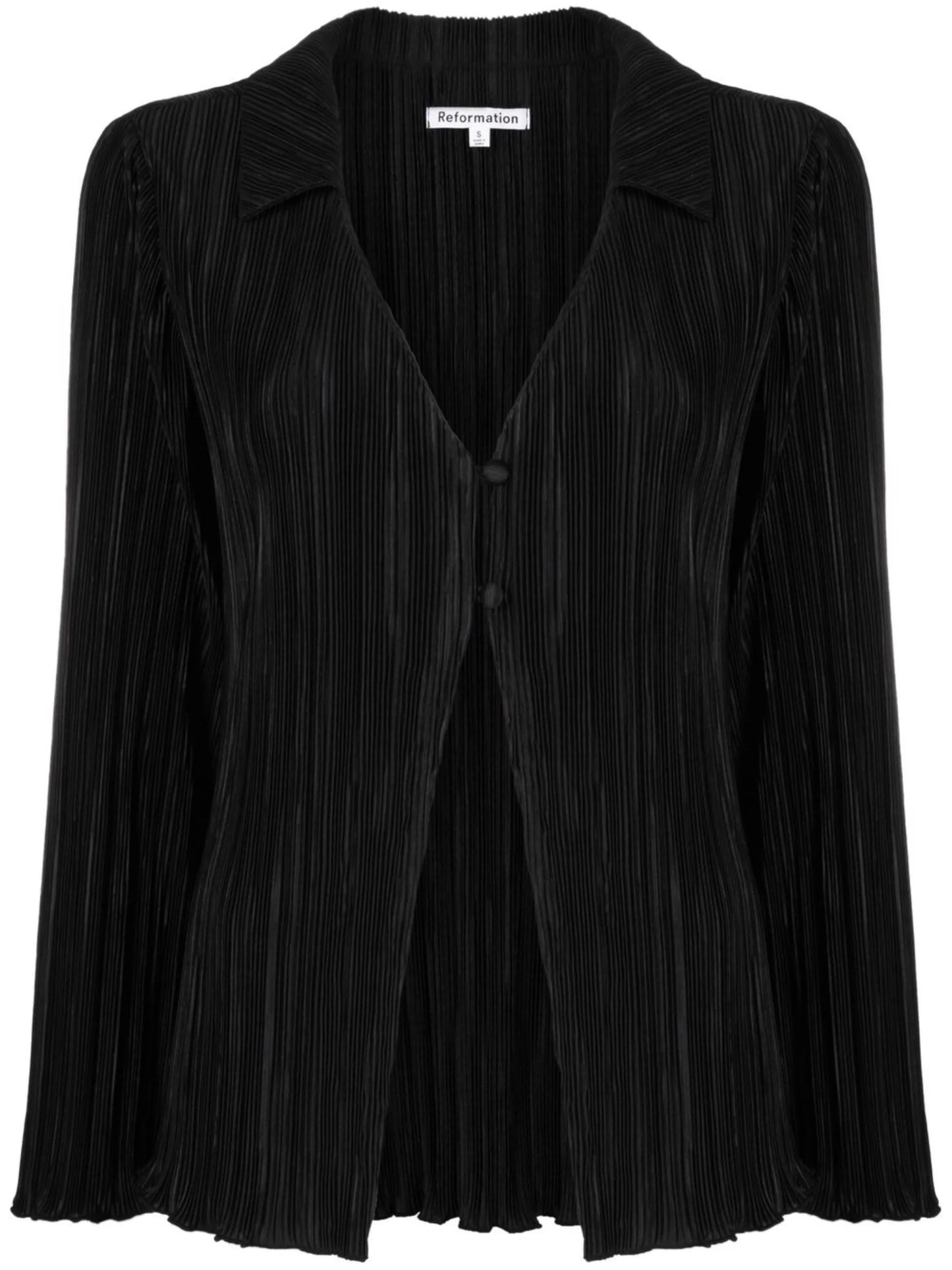 Laylin pleated button-front top