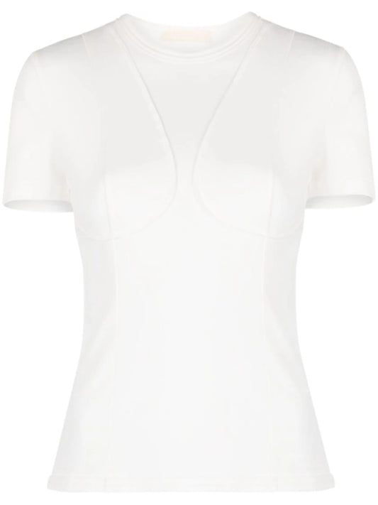 bodycon stretch-cotton T-shirt