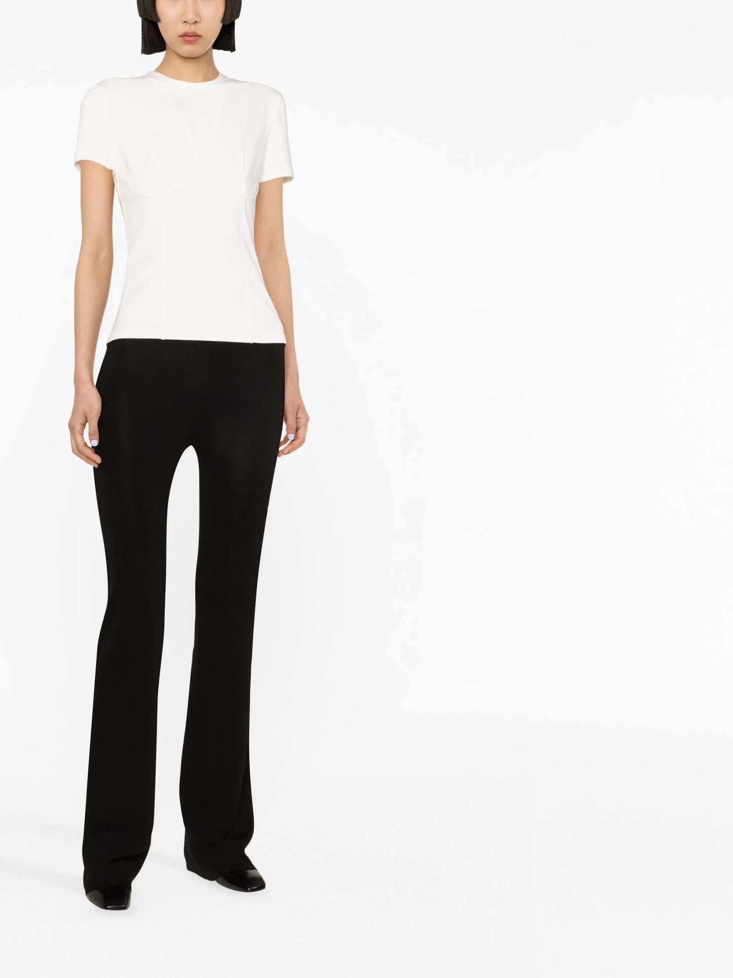 bodycon stretch-cotton T-shirt