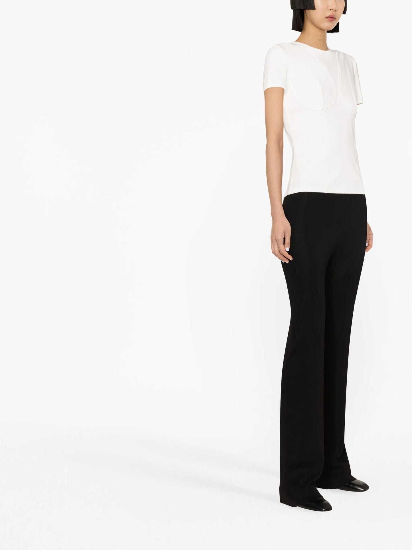 bodycon stretch-cotton T-shirt