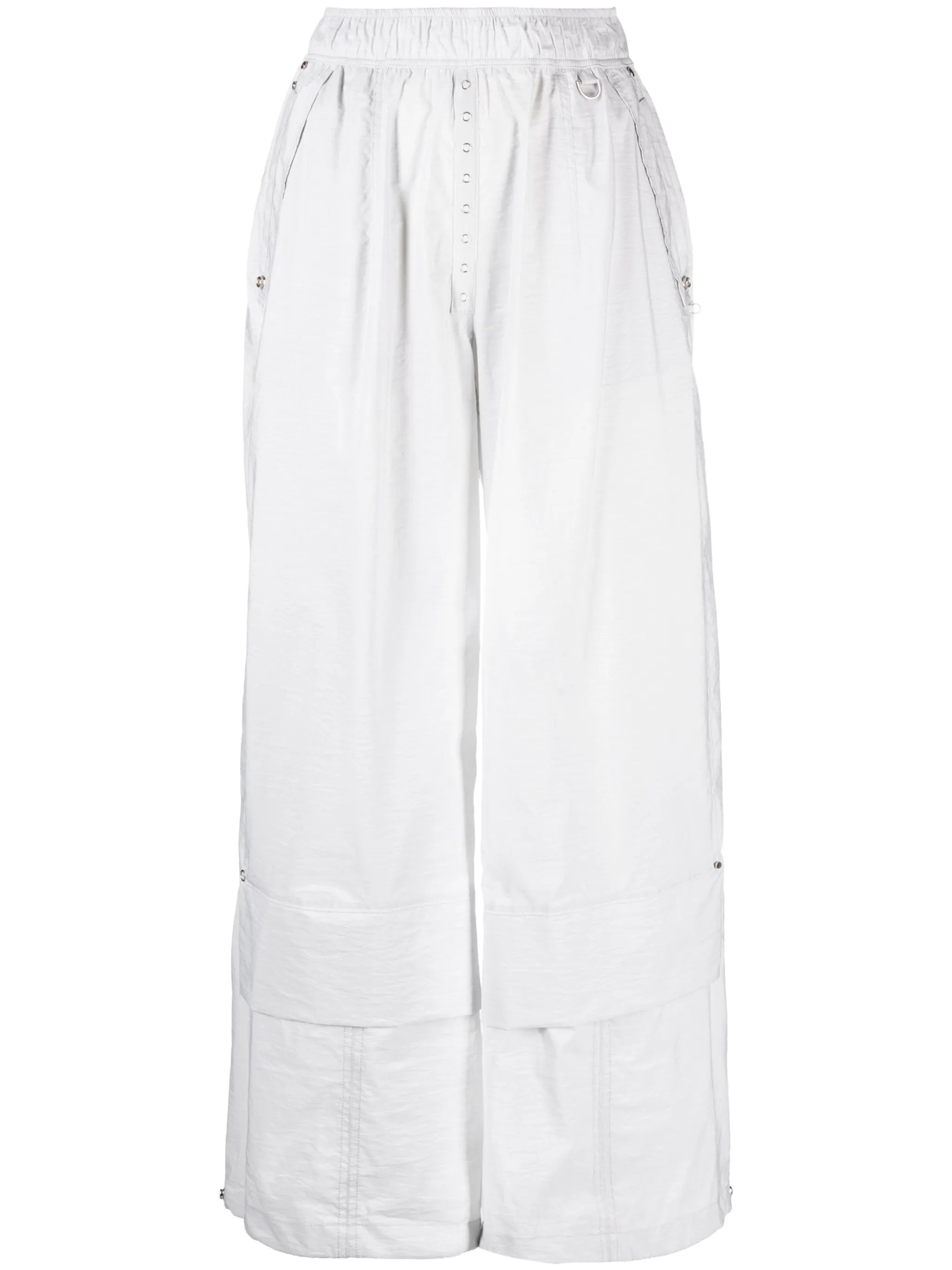elasticated wide-leg trousers
