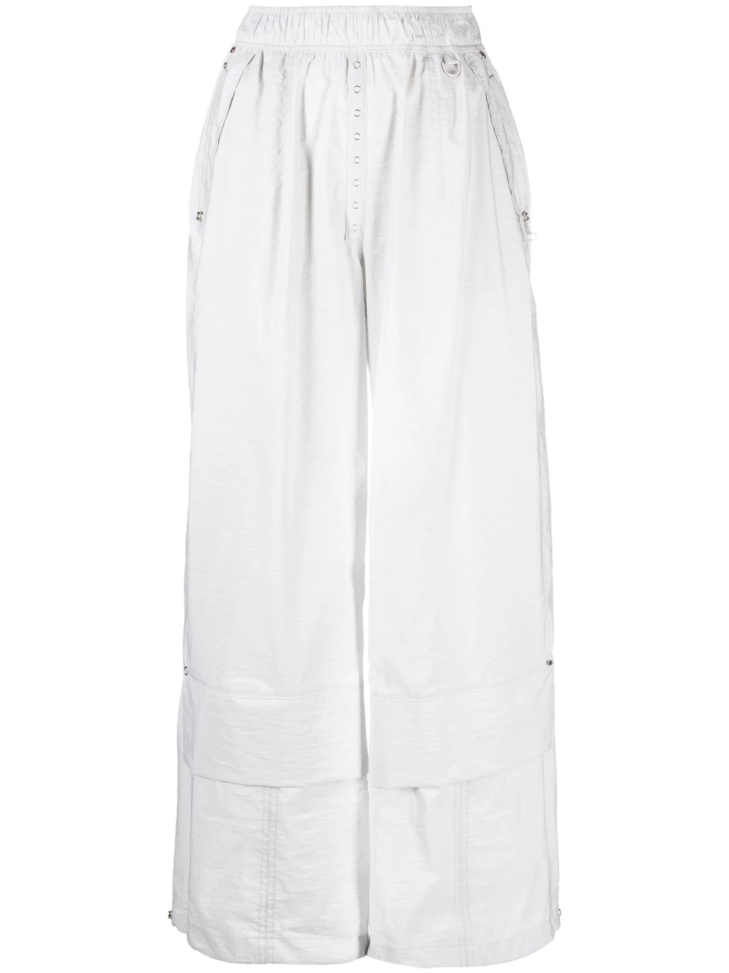 elasticated wide-leg trousers