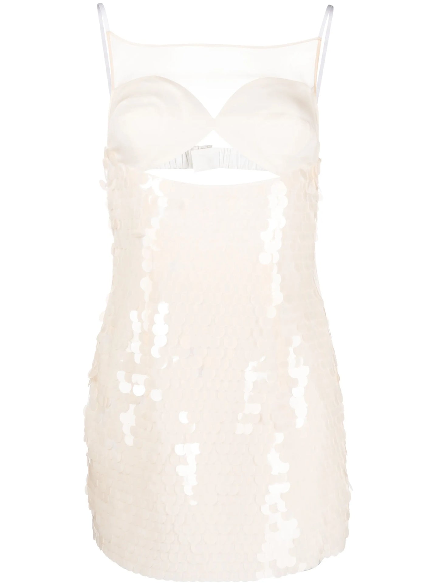 sequin-embellished cut-out dress