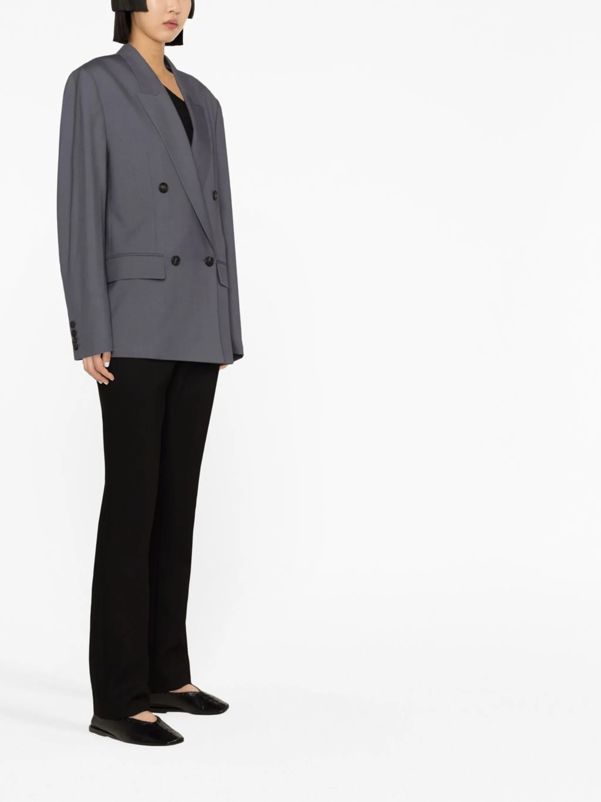 double-breasted blazer