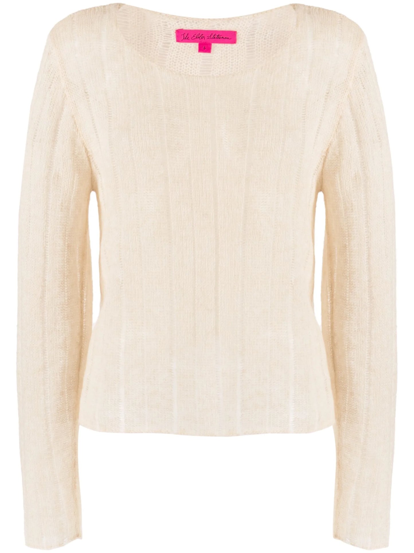 open-knit cashmere-blend jumper