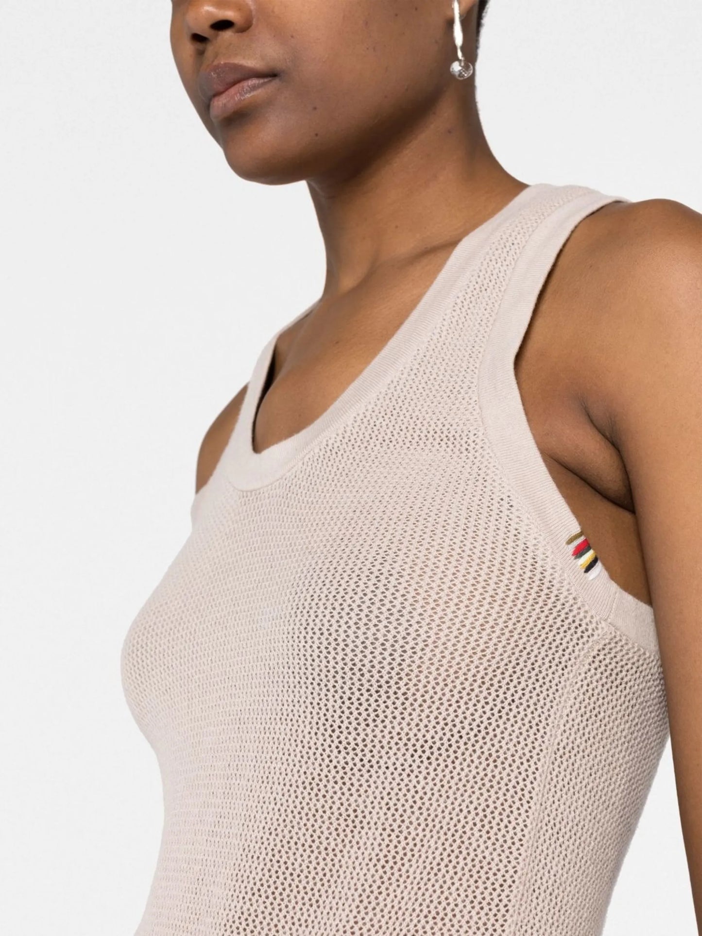 knitted cotton tank top