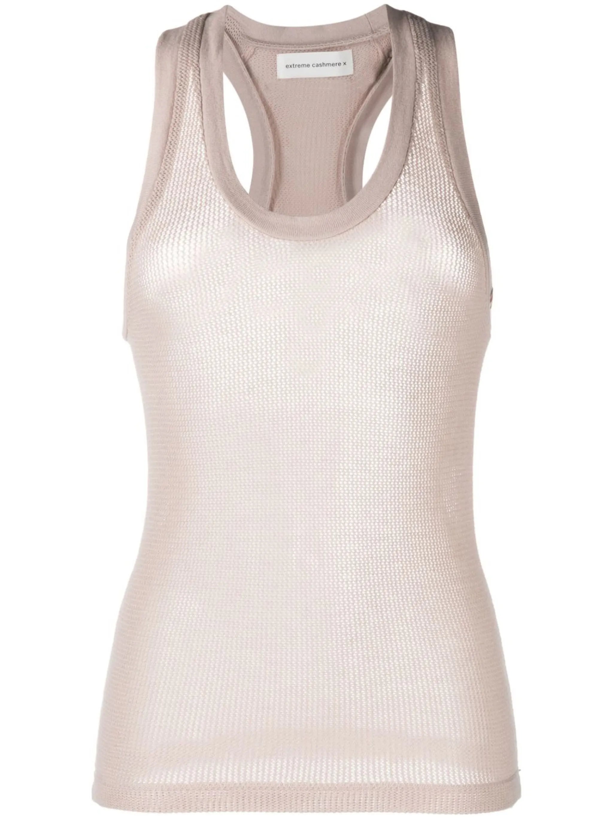 knitted cotton tank top