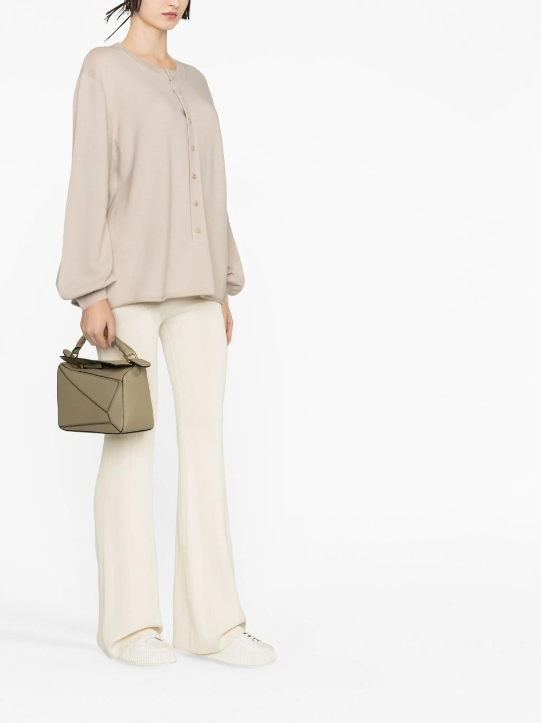 long-sleeve cashmere top