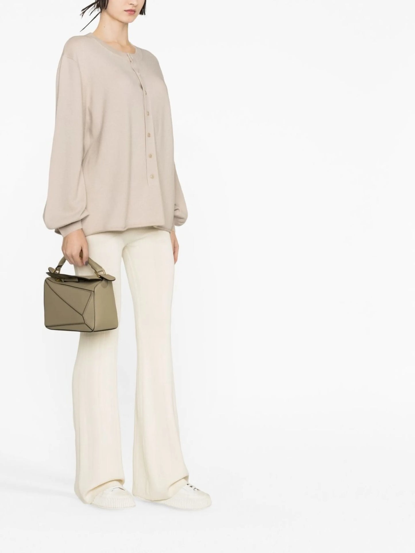 long-sleeve cashmere top