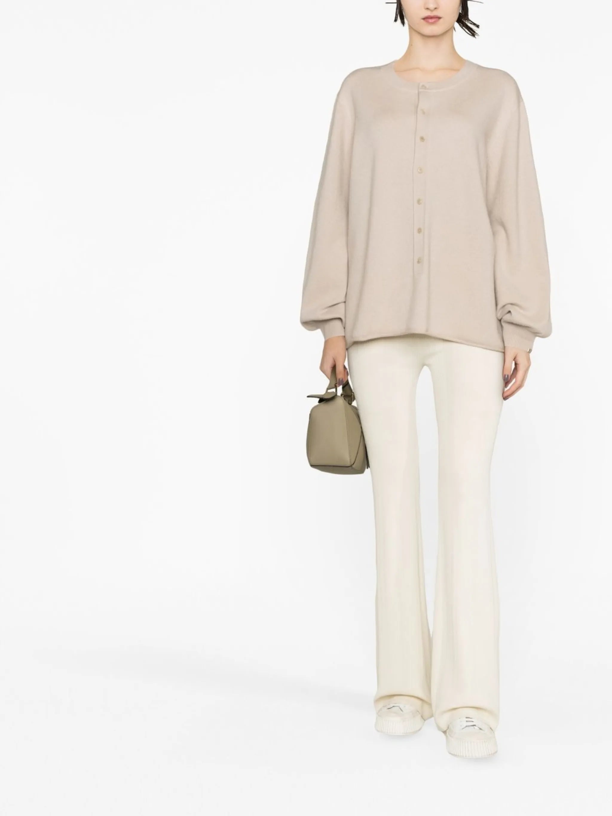 long-sleeve cashmere top