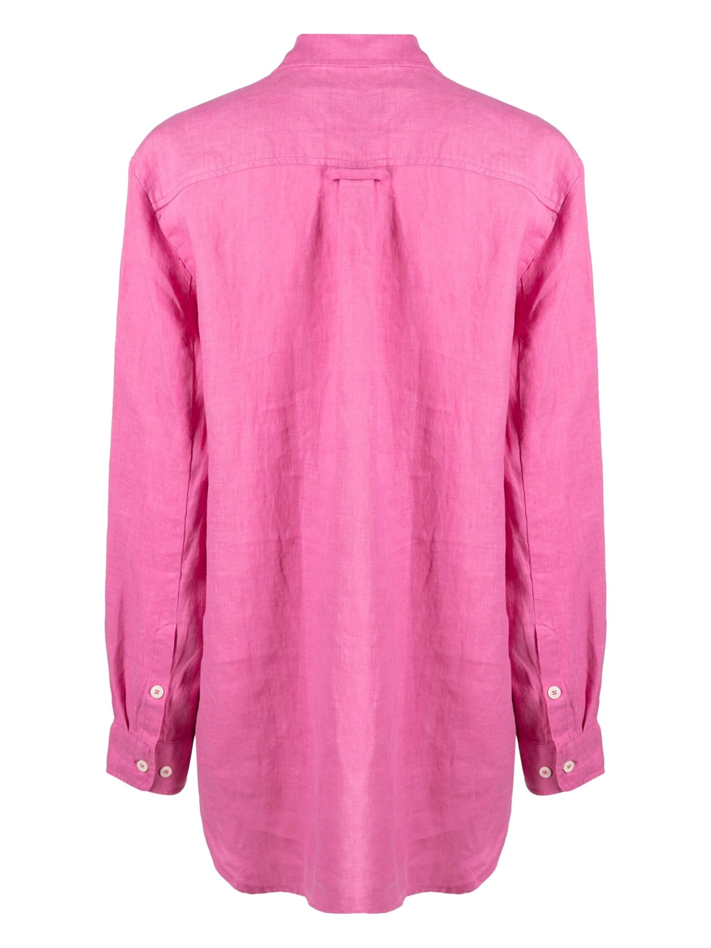 linen long-sleeve nightshirt