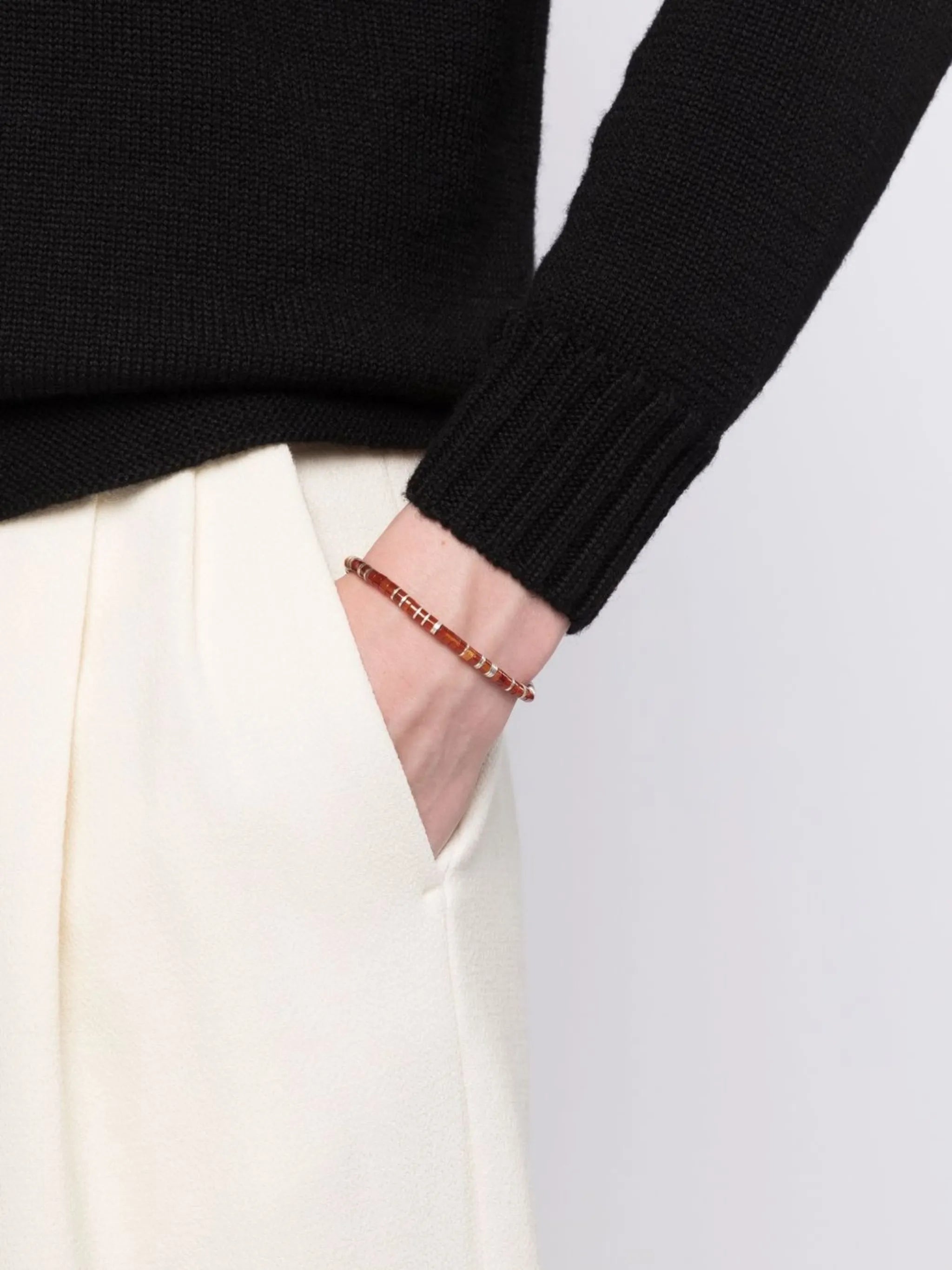 citrine beaded bracelet