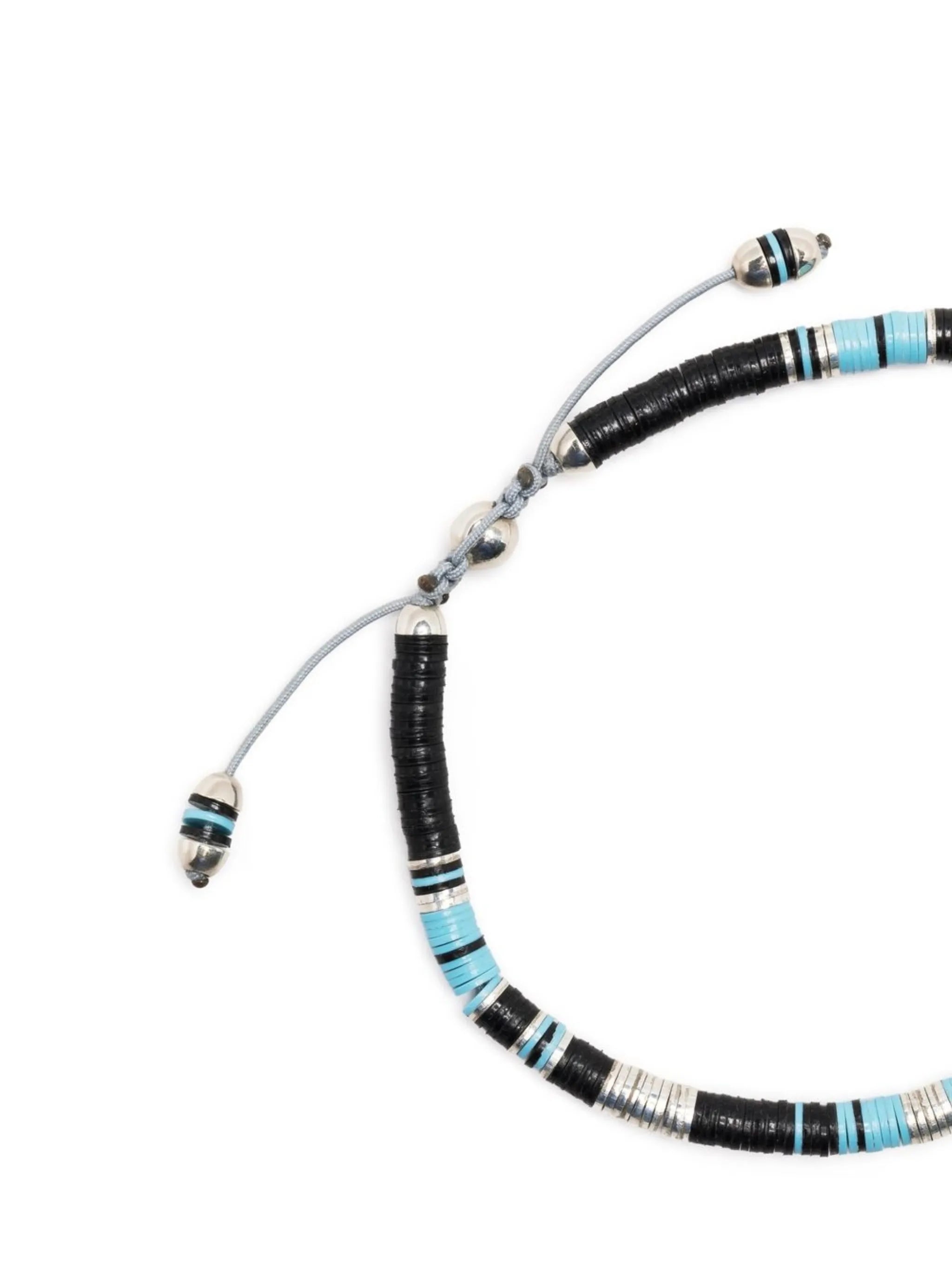 18kt white gold beaded bracelet