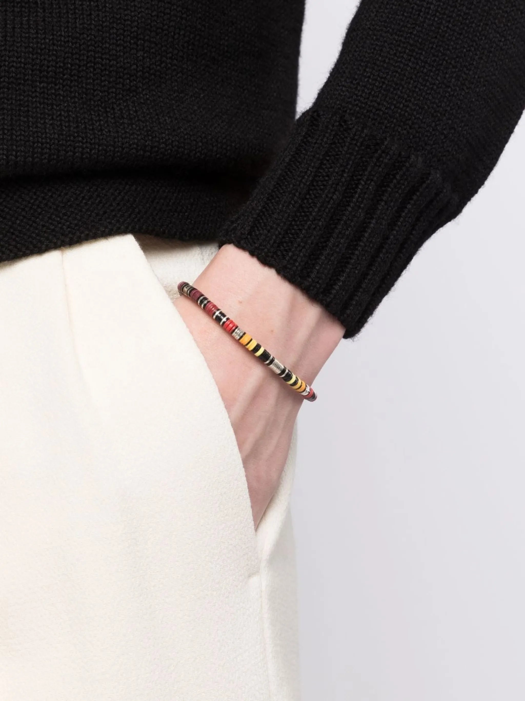 18kt yellow gold bead bracelet