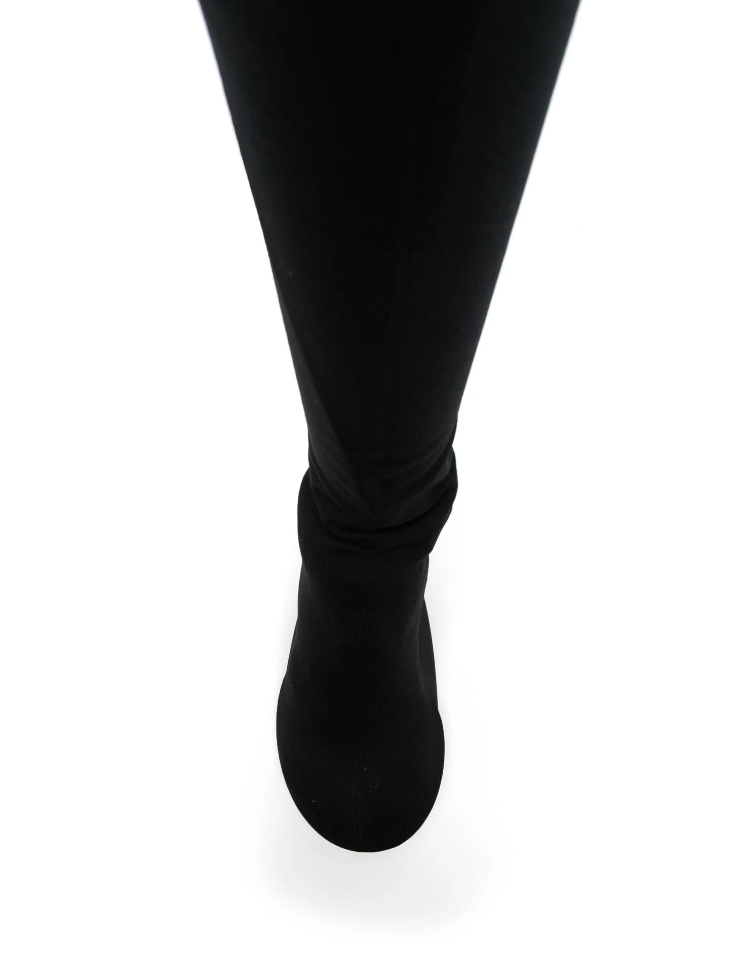 abstract-heel thigh boots
