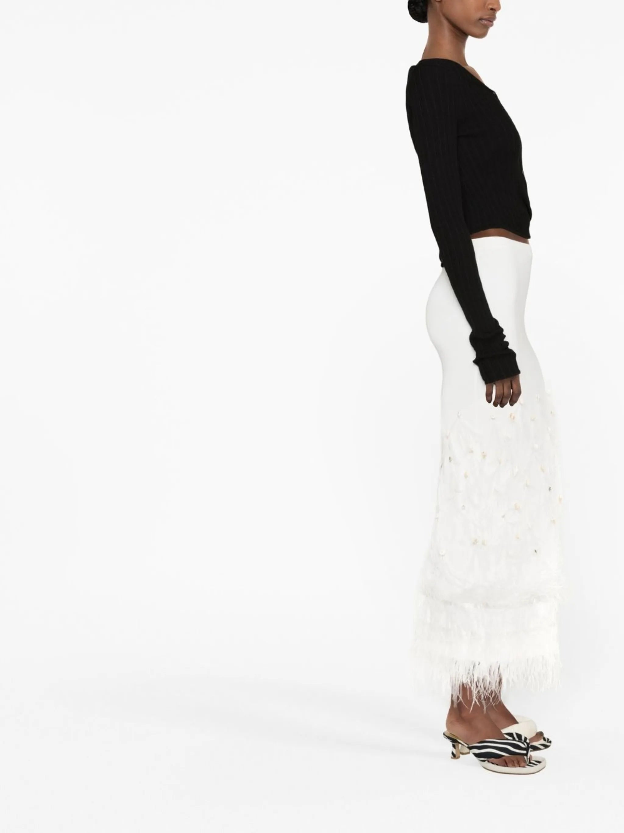 wrap knitted cardigan