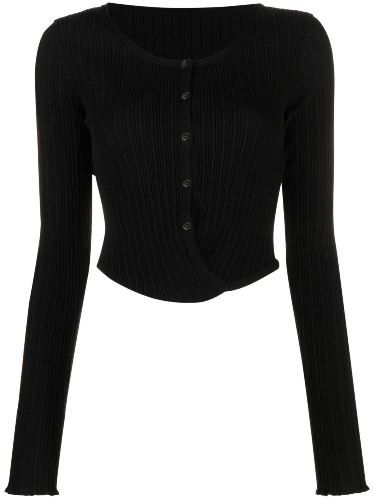 wrap knitted cardigan