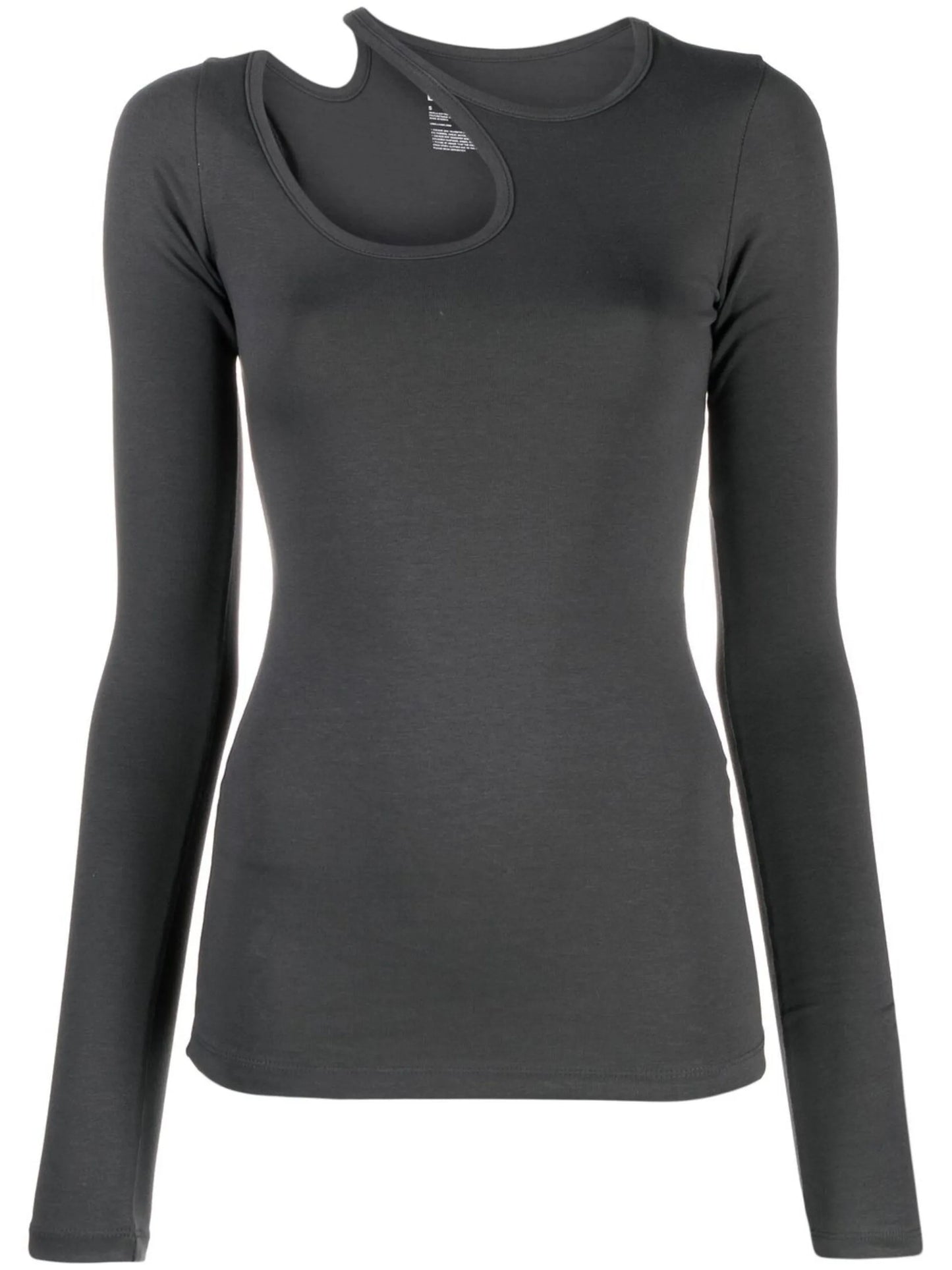 cut-out long-sleeve T-shirt